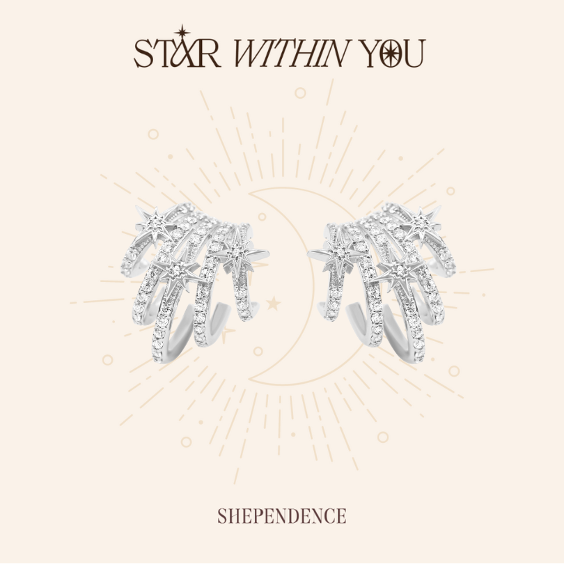 ต่างหูก้านสเตลล่าเรเดียน S925(Stellar Radiant Earrings)