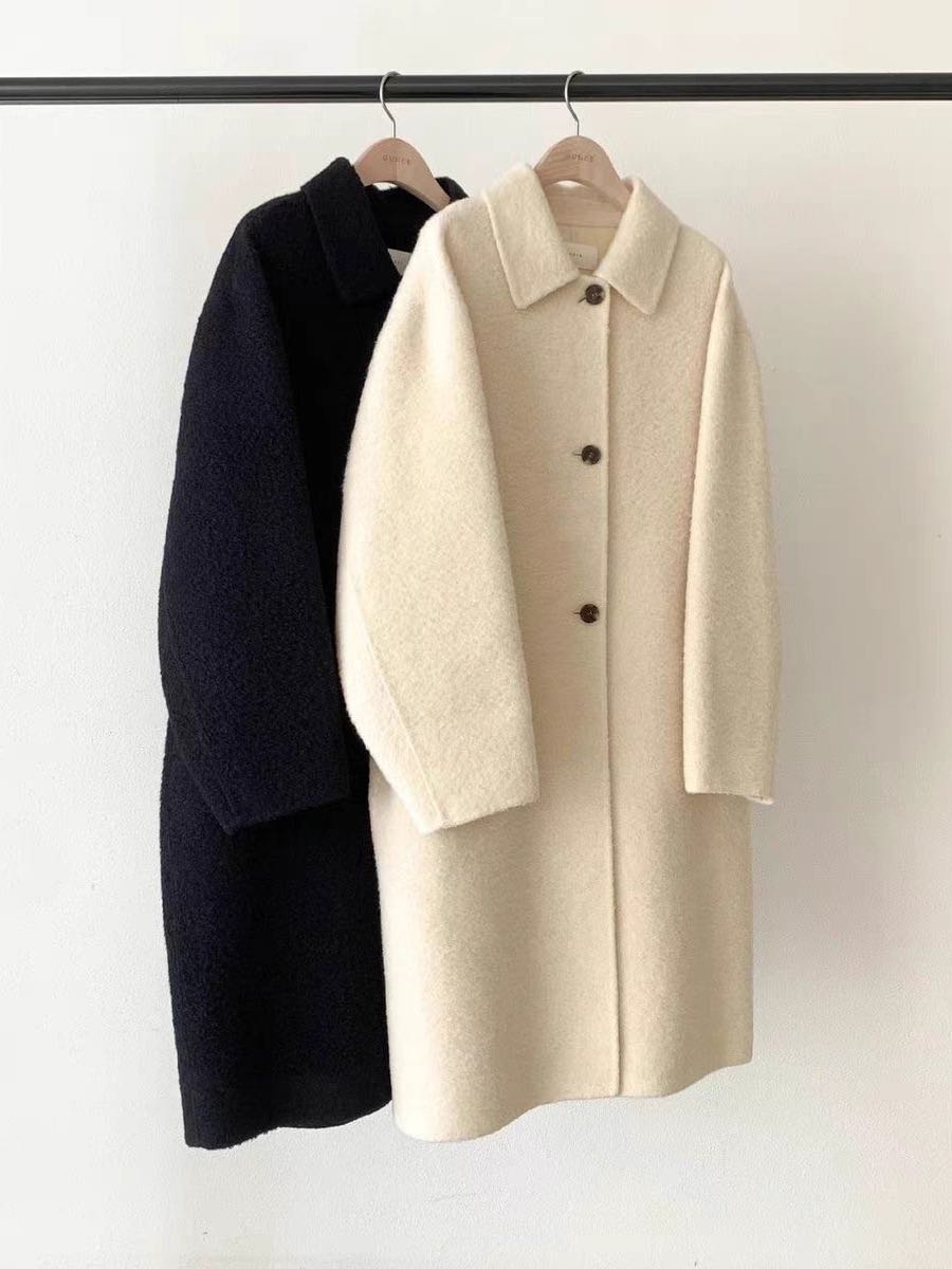OUNCE (KOREA) Wool elegant lapel coat.(Pre-order 15 day)