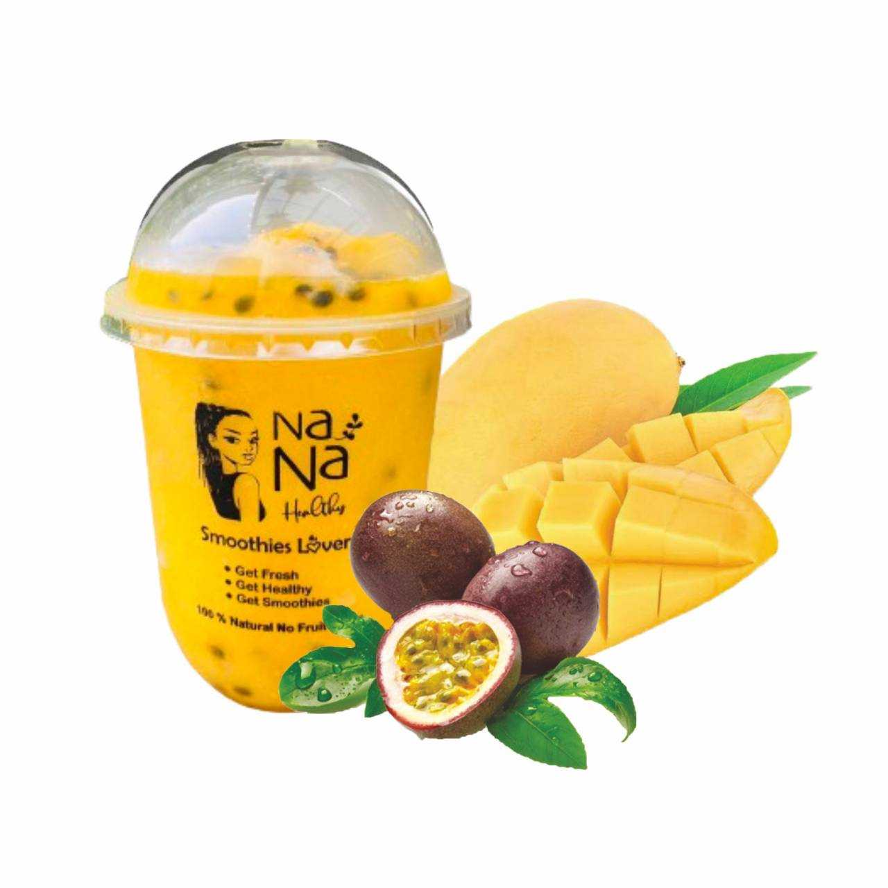 มะม่วง + เสาวรสปั่น / Mango + passion Fruit Smoothie