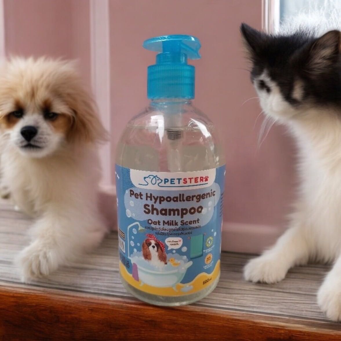 Petster 🐱🐶❤️PETSTER​ แชมพูสูตรไฮโปอัลเลอร์เจนิค​ 500ml.