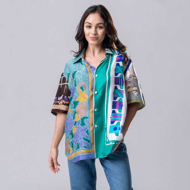 Silk Shirt (Mix, Size M)