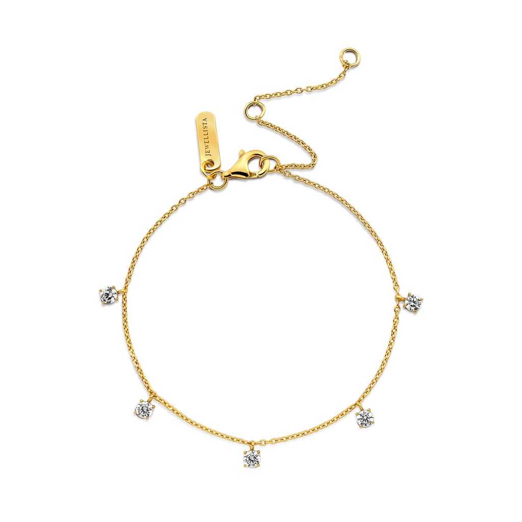 Jewellista สร้อยข้อมือ รุ่น Griffin เงินแท้ 925 ประดับพลอย CZ
