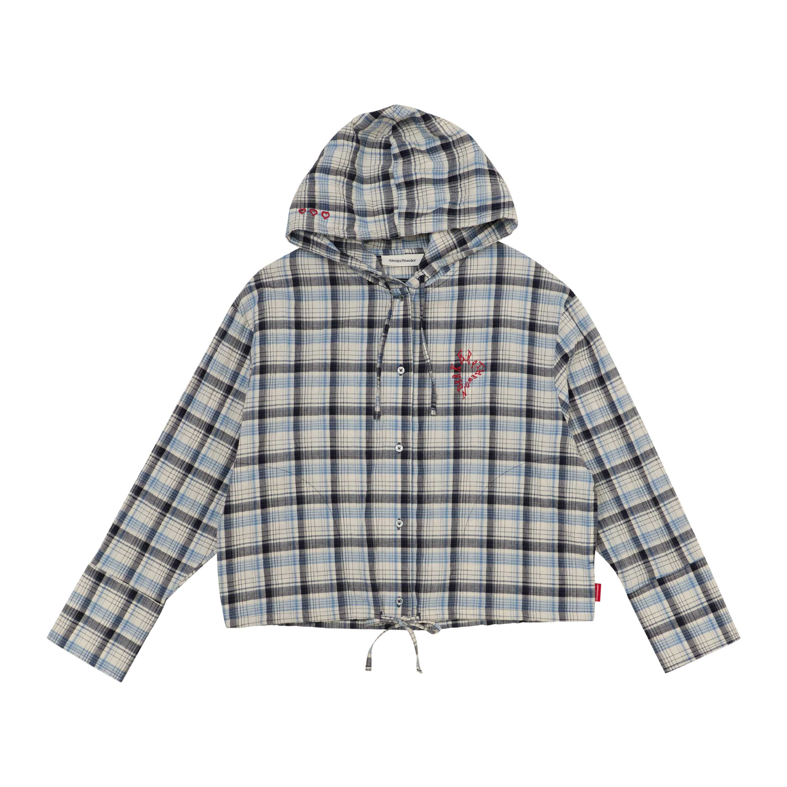 Lovelier hoodies | Blue and White Tartan