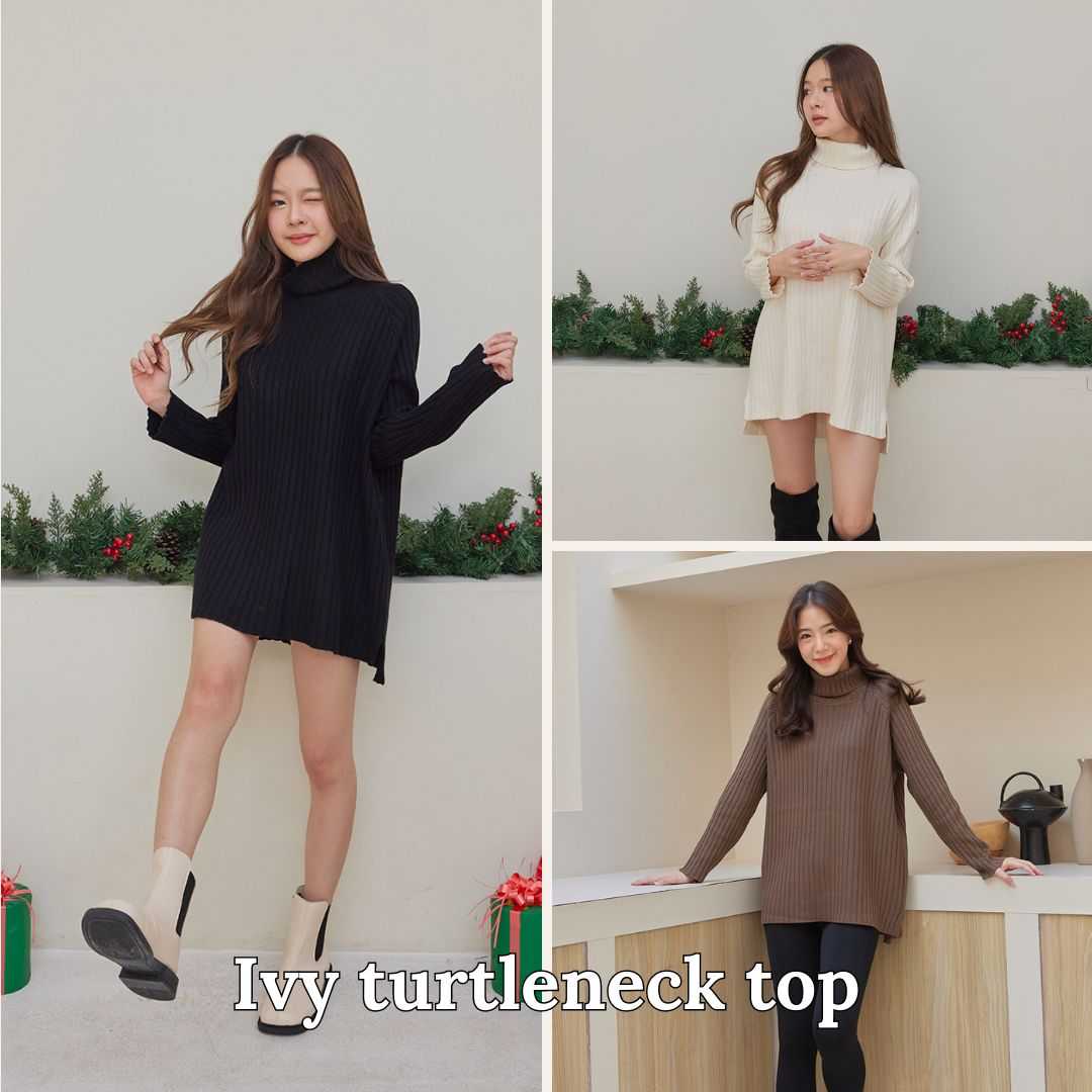 Coatmatter - Ivy turtleneck top เสื้อไหมพรมคอเต่า