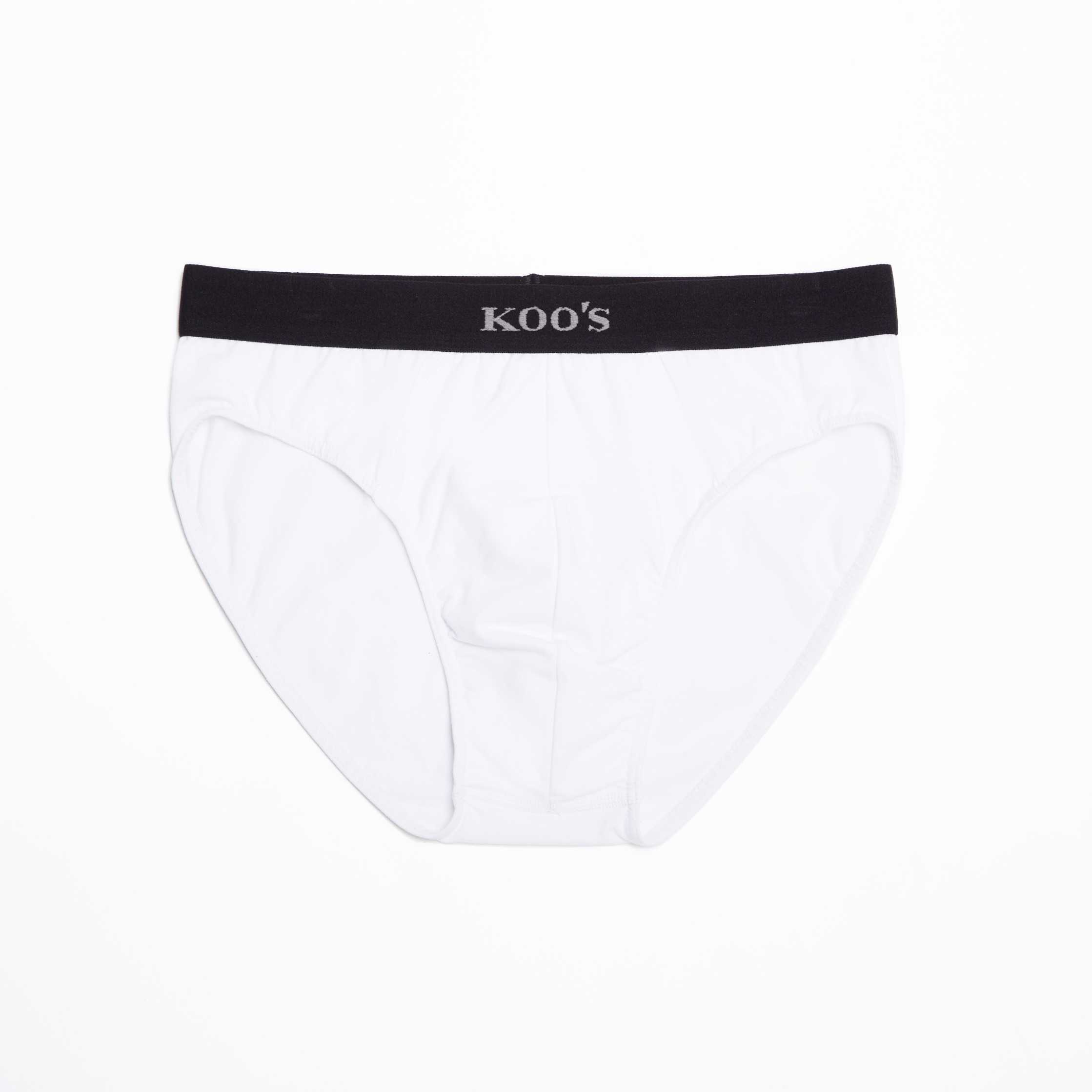 กางเกงในชาย Signature Stretch Brief - White-Black
