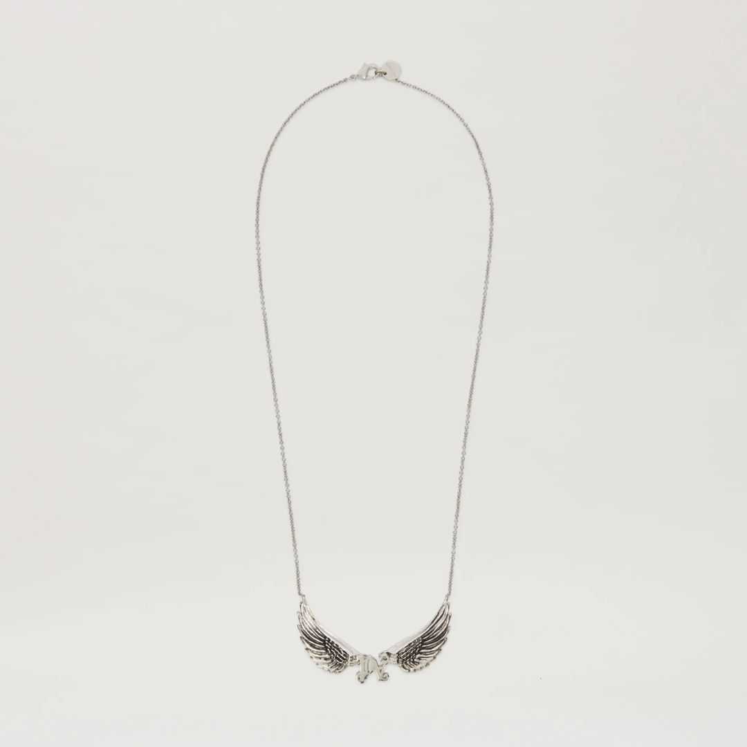 WINGS MONOGRAM NECKLACE