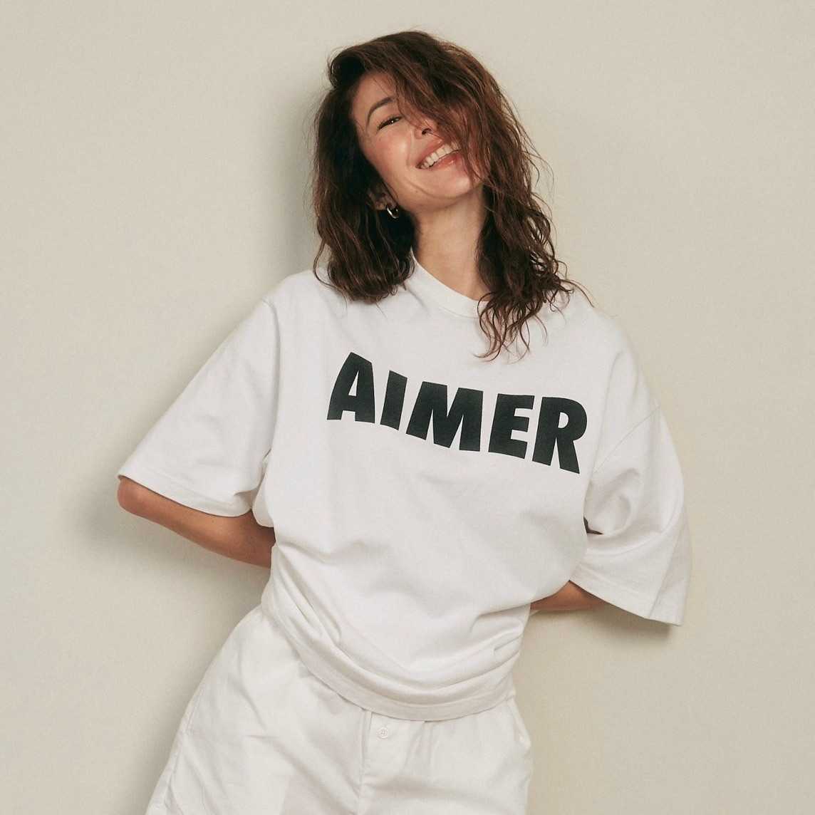 AIMER Logo Tee in White