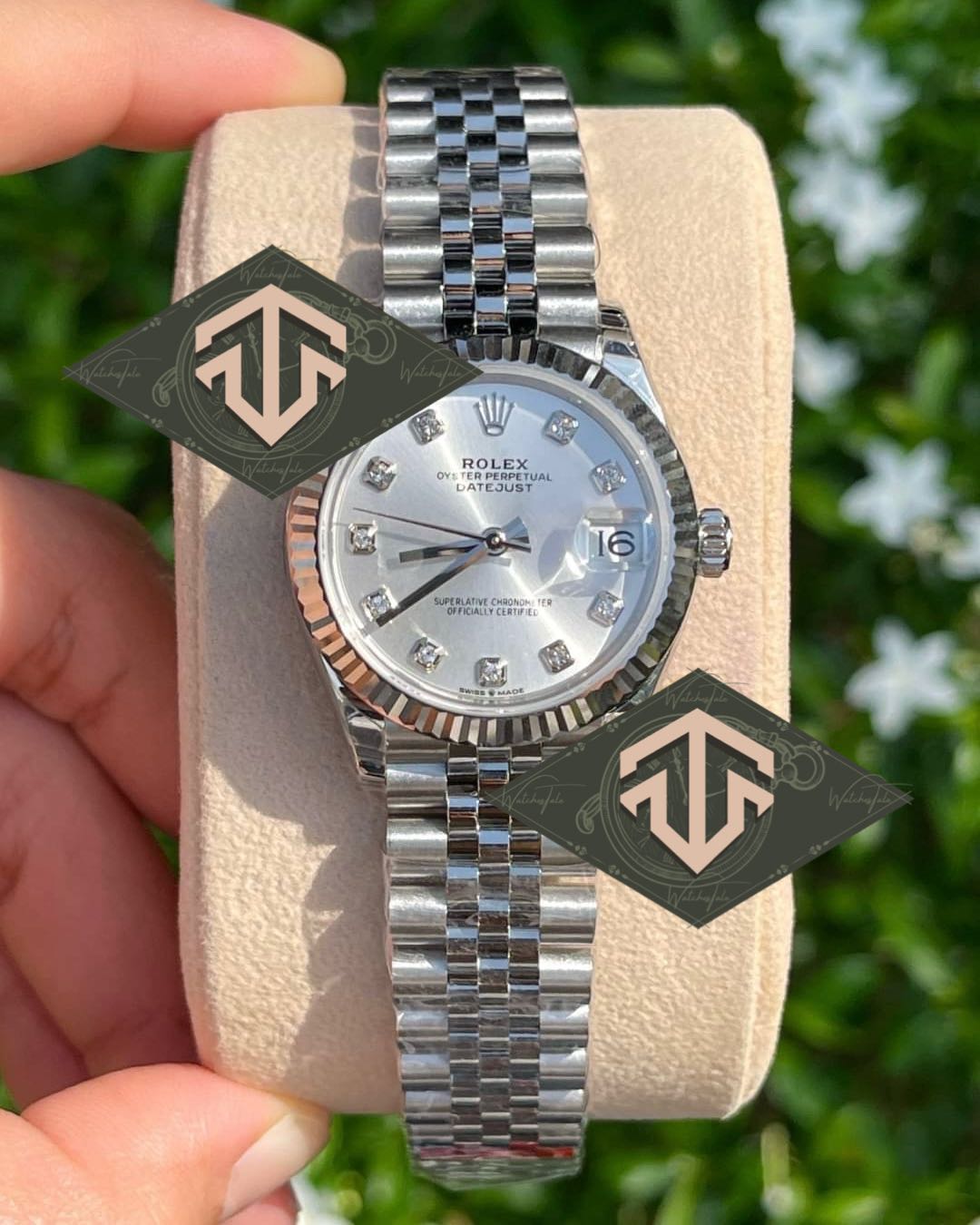 Rolex Datejust 31mm. Silver Diamond Ref.278274 EWF
