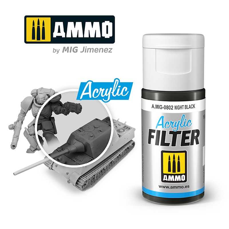 AMIG0802 ACRYLIC FILTER Night Black
