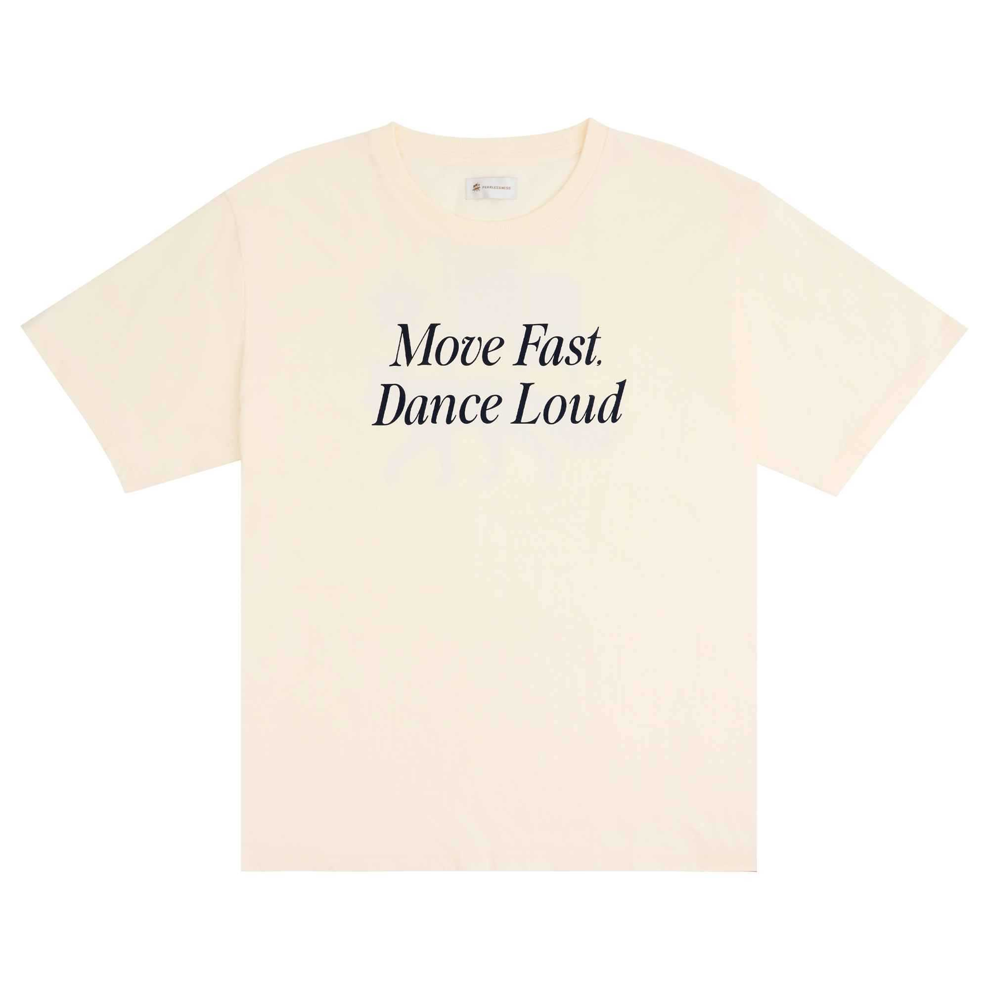 FEARLESSNESS Track & Tempo T-Shirt 01 - Off-White