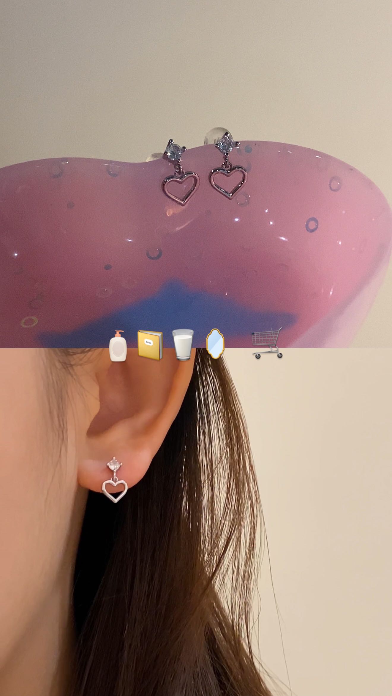 A66 (หัวใจ)(จุกยาง) เงินแท้ แพ้ง่ายใส่ได้ ต่างหูร้านกากา GAGASTORETH