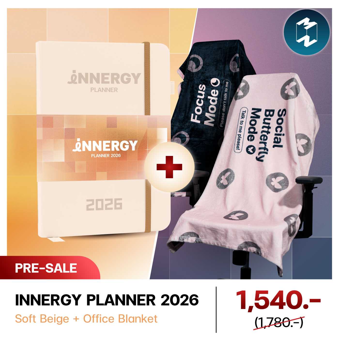 [Pre-Sale]Mission To The Moon INNERGY PLANNER 2026 - Soft Beige + Office Blanket