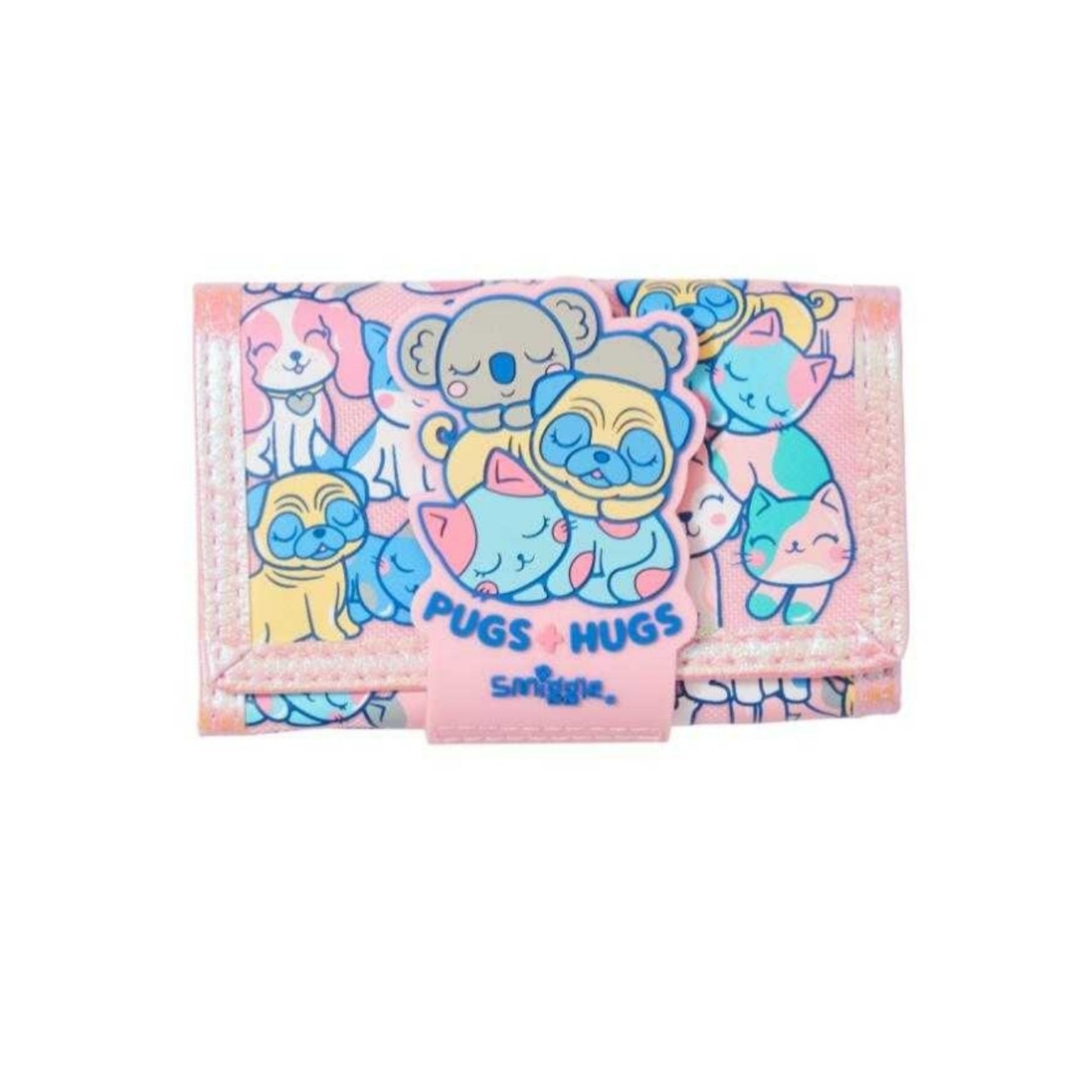 พร้อมส่งในไทย💖 Smiggle Wallet กระเป๋าตังค์ กระเป๋าเงิน ลายหมาpug รุ่นไม่มีสาย ของแท้🎁