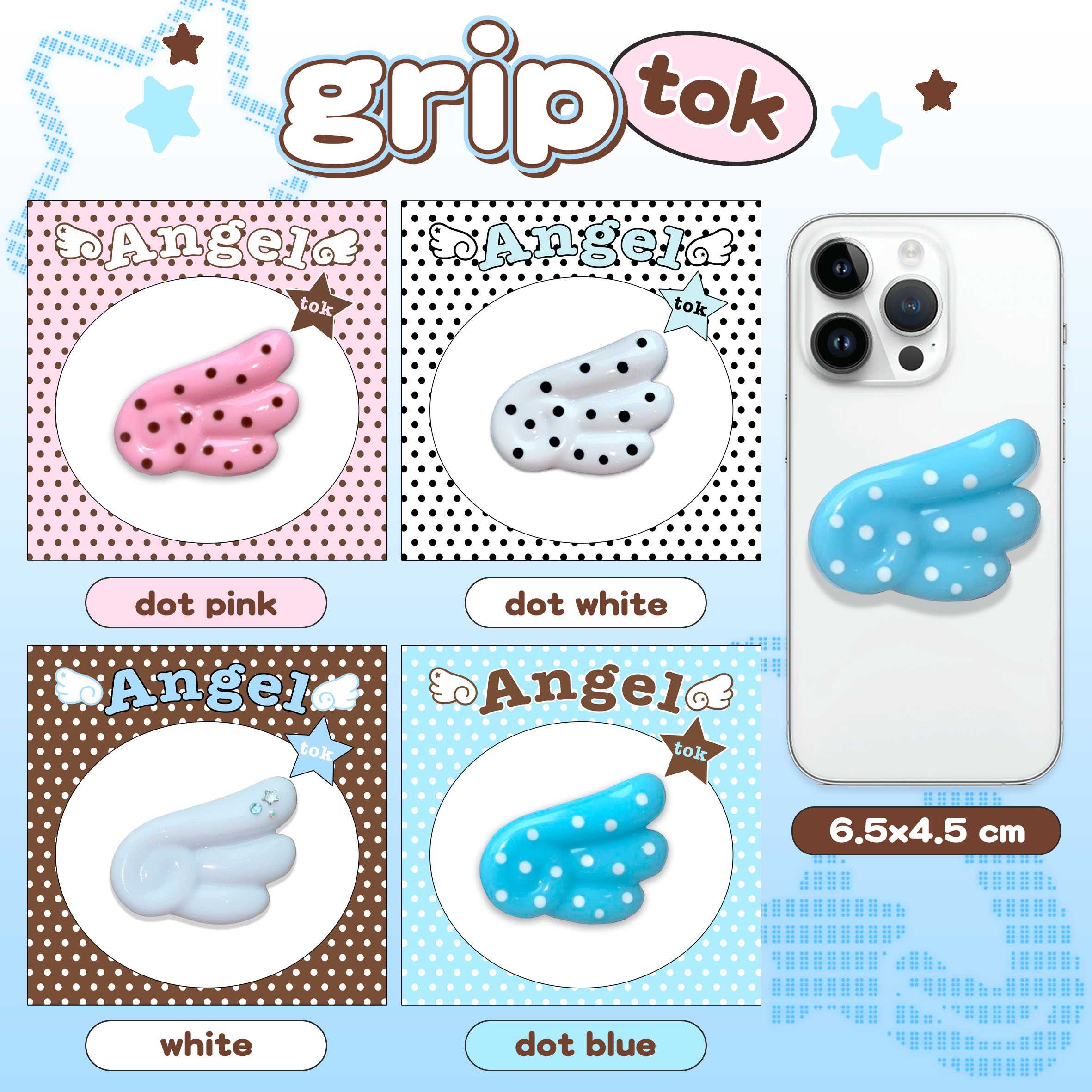 ☆angel wing griptok☆ที่ติดโทรศัพท์