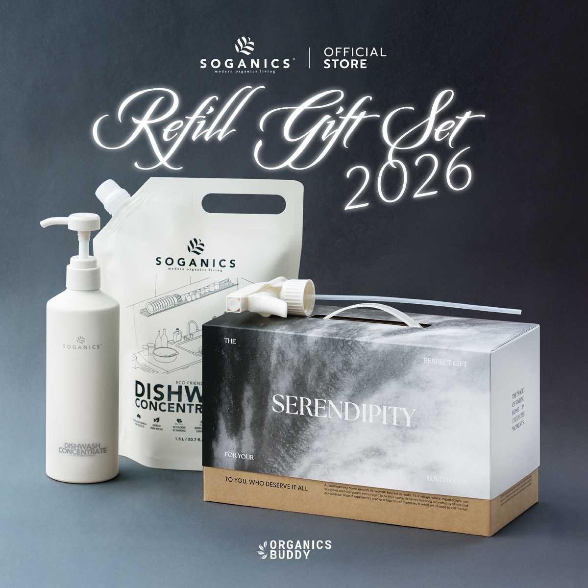 (เซ็ทของขวัญ) SOGANICS Giftset : Refill Pack (รีฟิล)ของขวัญปีใหม่ จับฉลาก เหมาะสำหรับการให้ทุกเทศกาล