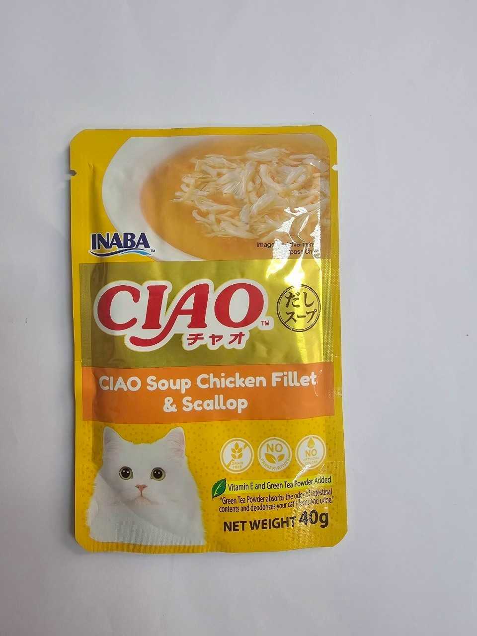 INABA CIAO Soup chicken Fillet & Scallop