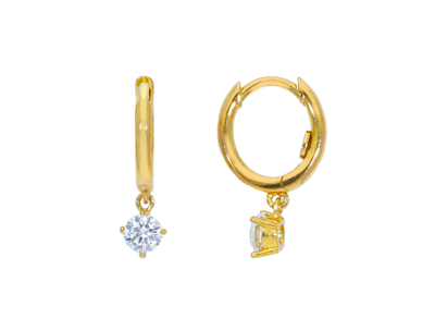 EARRINGS - Ada Hoop Click With Zirconia