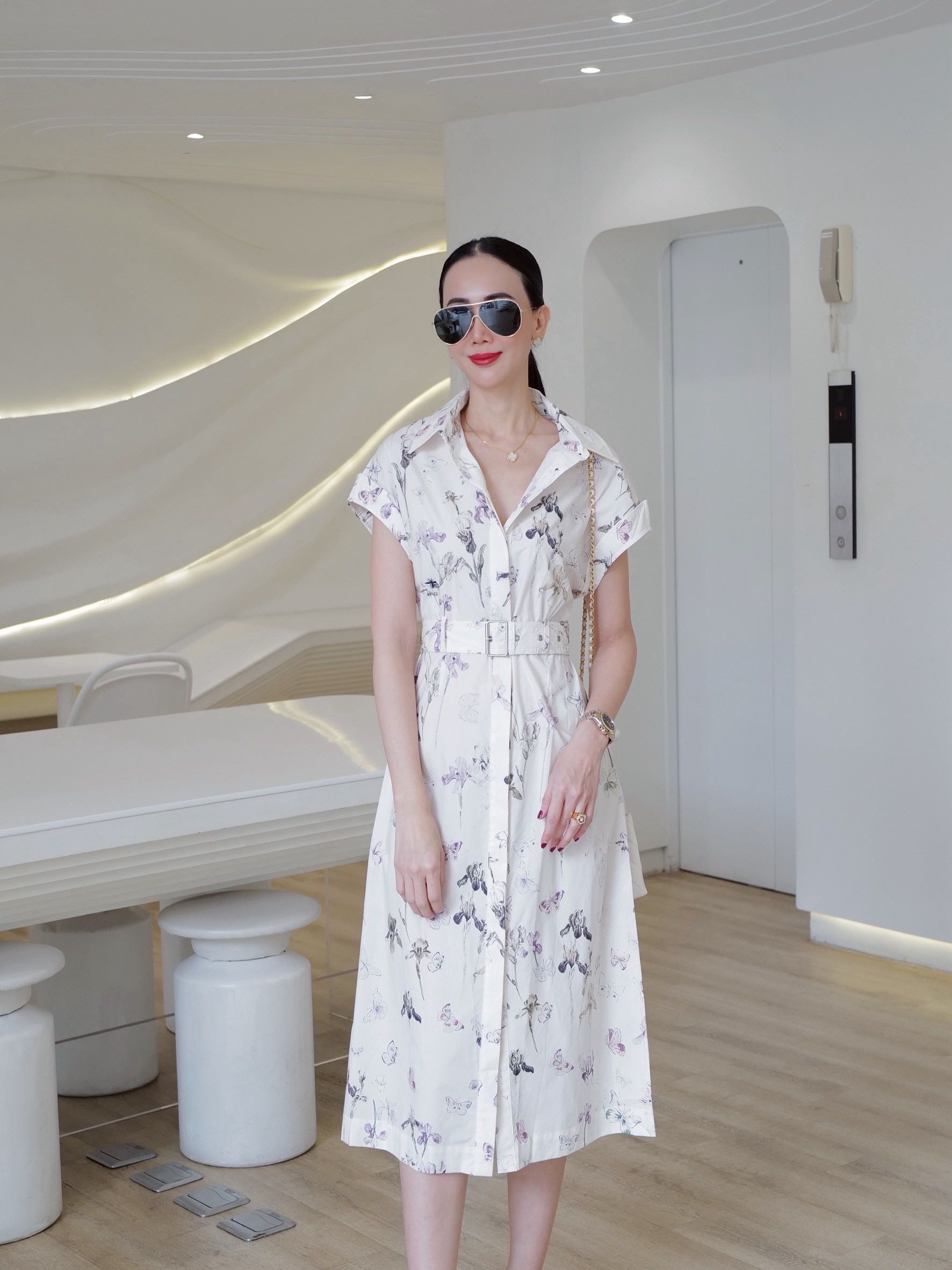 (Pre-order)COTTON DRESS พร้อมเข็มขัด