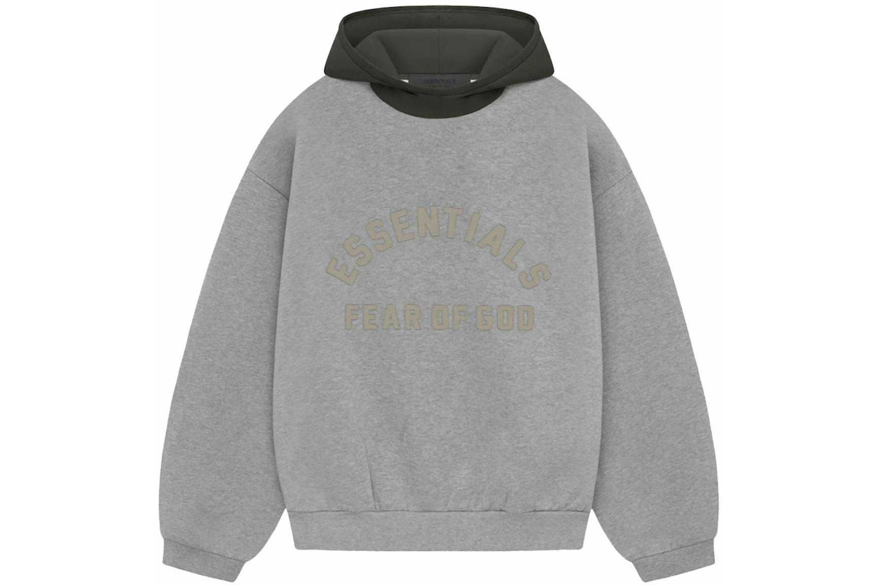 Essential Fw24 Dark Heater nylon Hoodie