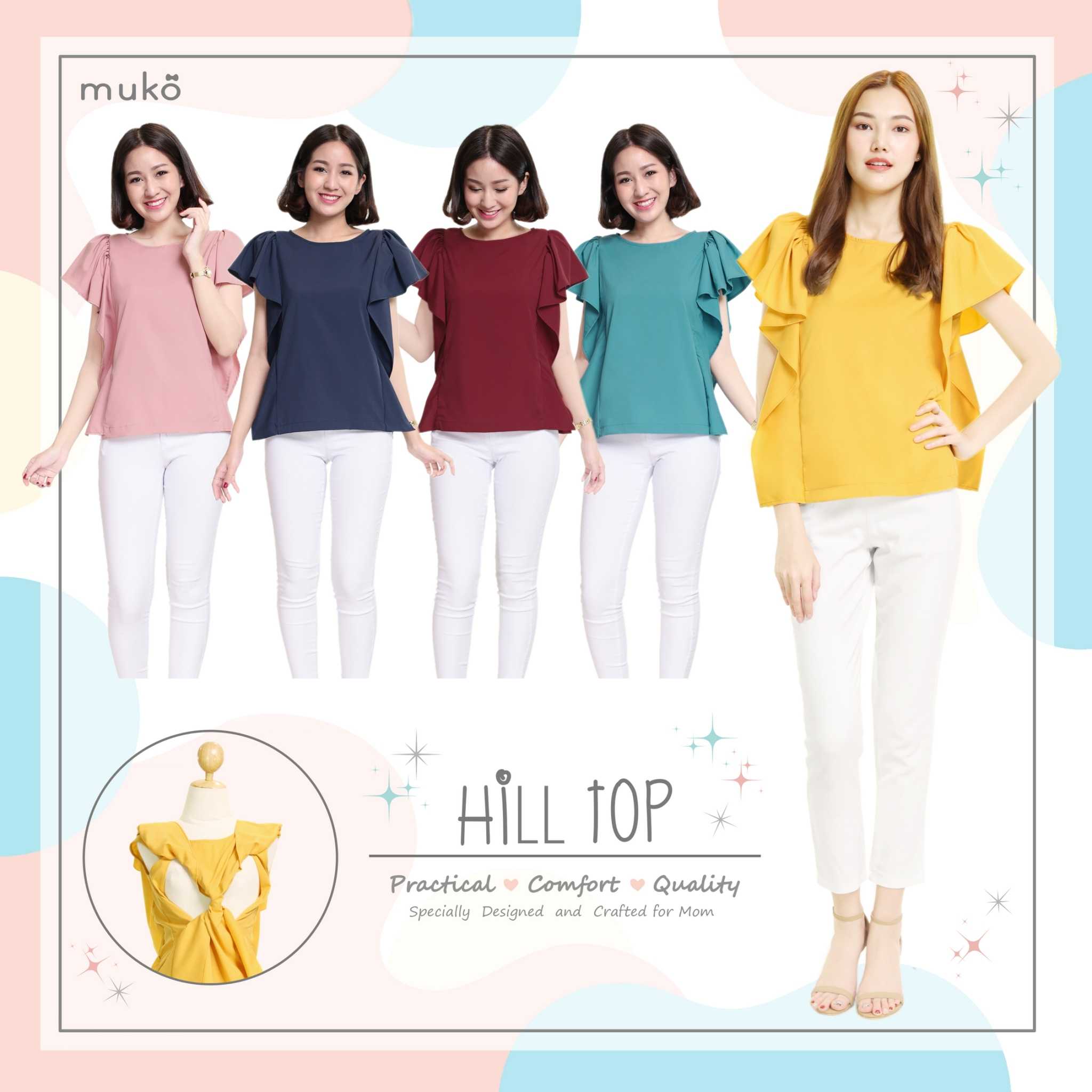Muko Hill Top เสื้อให้นม คลุมท้อง BSL07 (Tops)