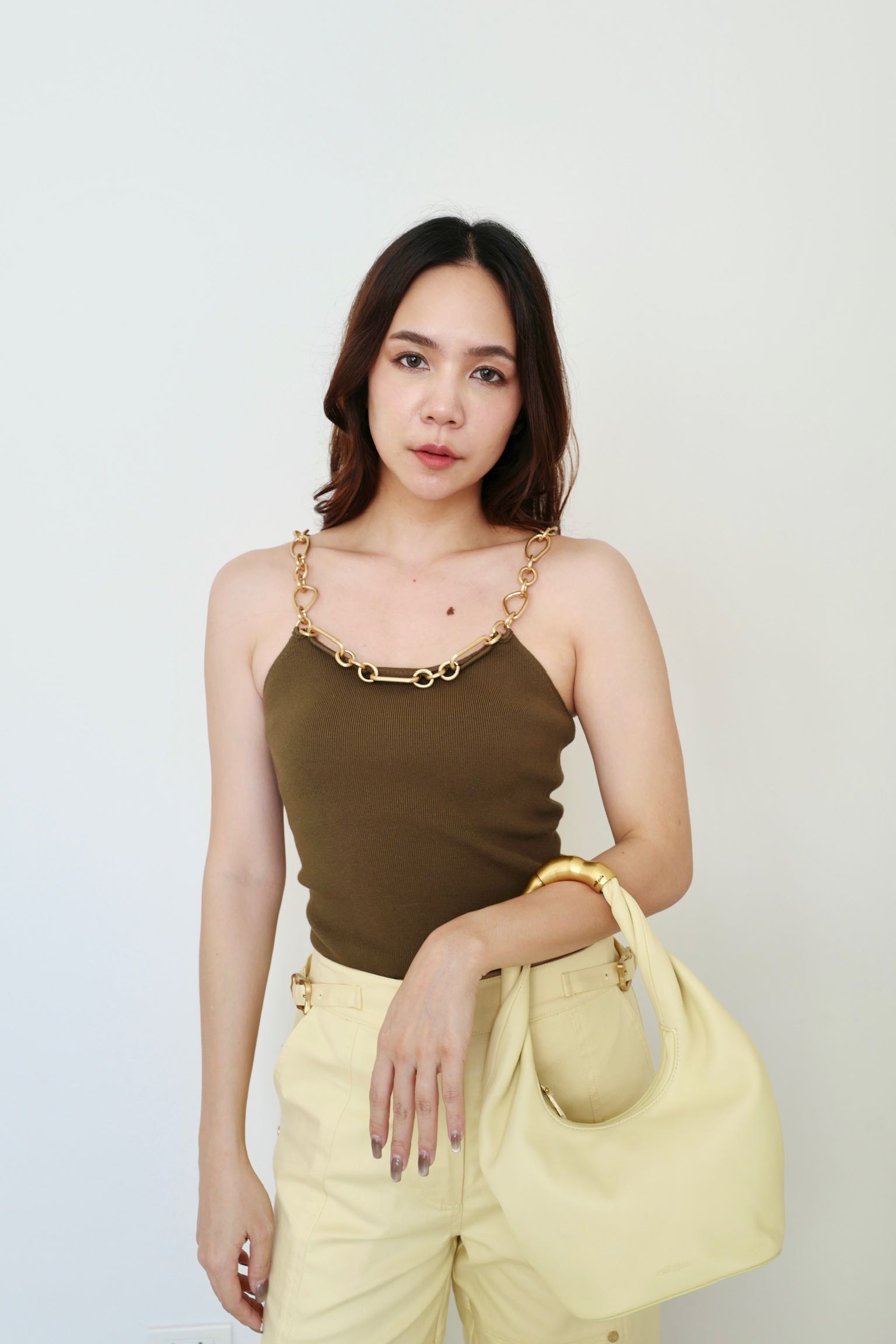 Cult Gaia KASSANDRA KNIT TOP - NYMPH