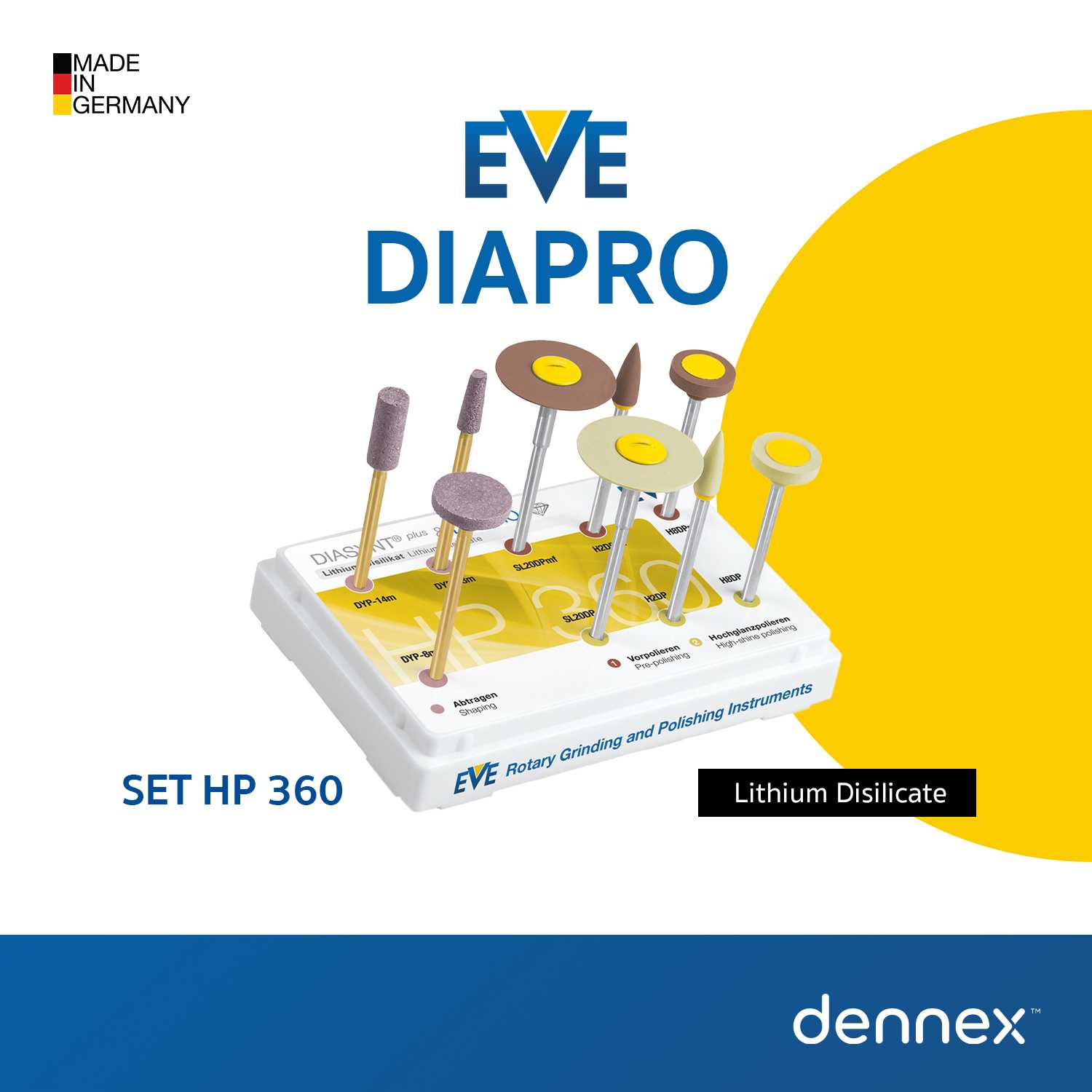 ชุดหัวขัด EVE  DIAPRO Set HP 360