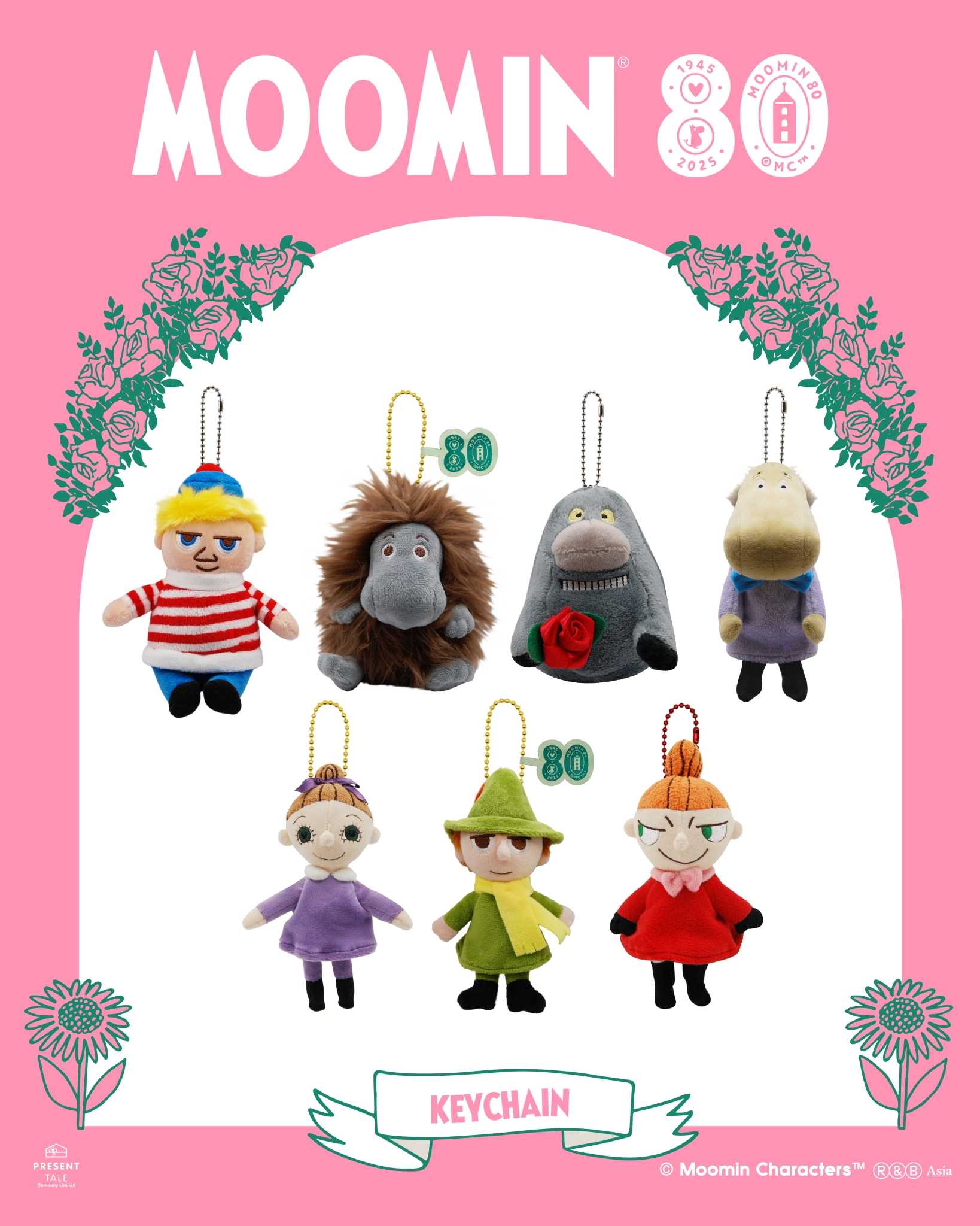 Keychain Moomin Friends Collection