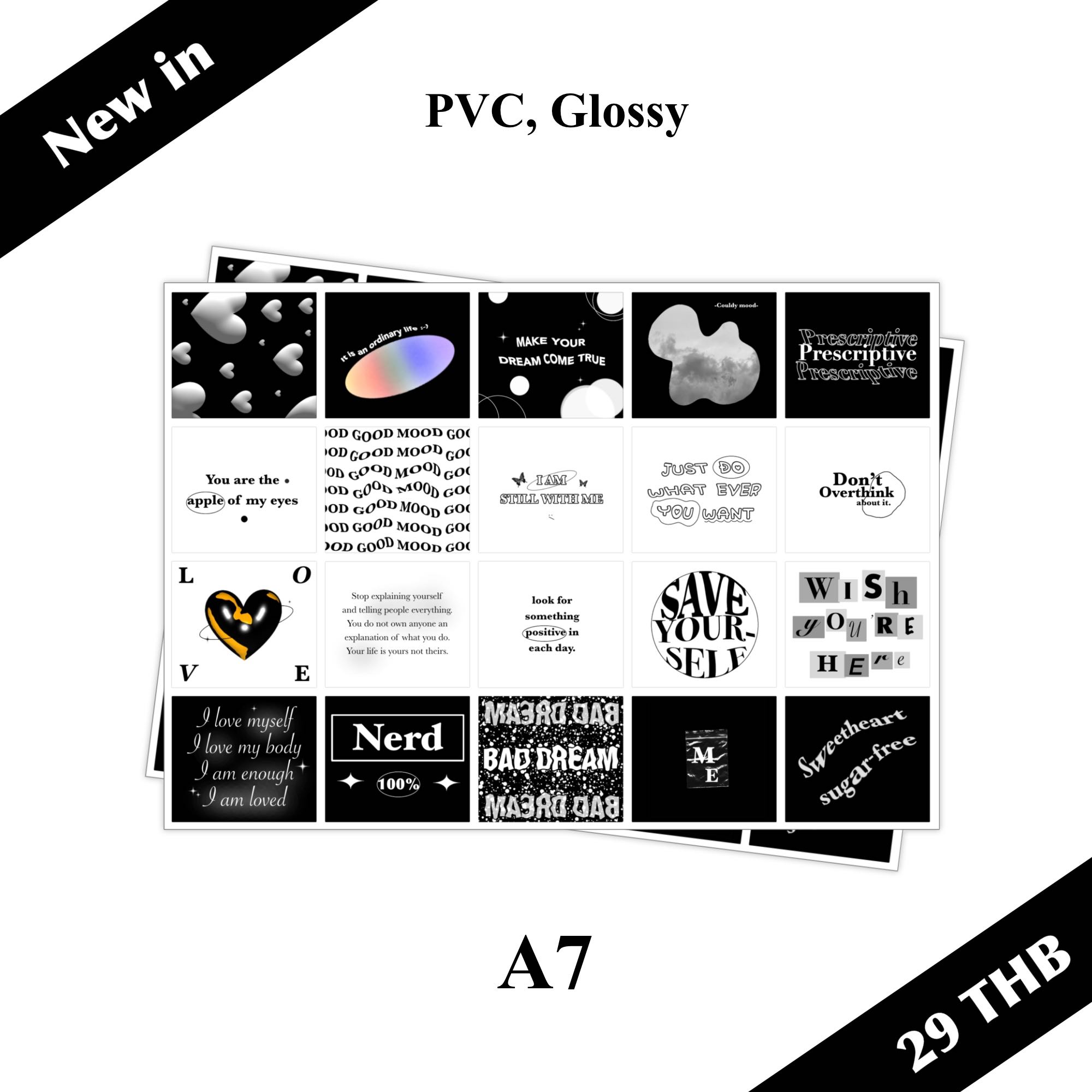 “ Square of mood” Sticker Collection 