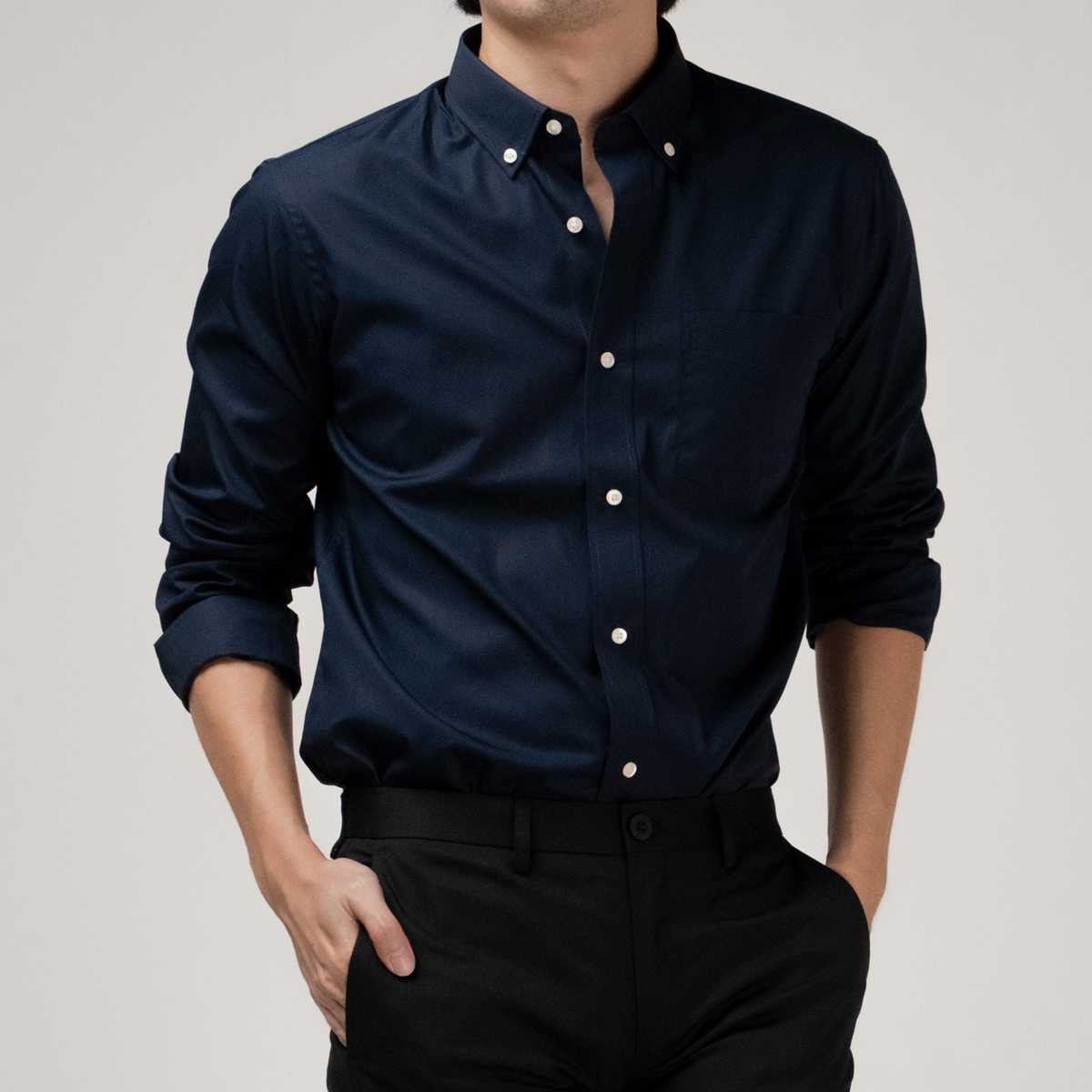 Ultrafine Dresshirt สี Navy