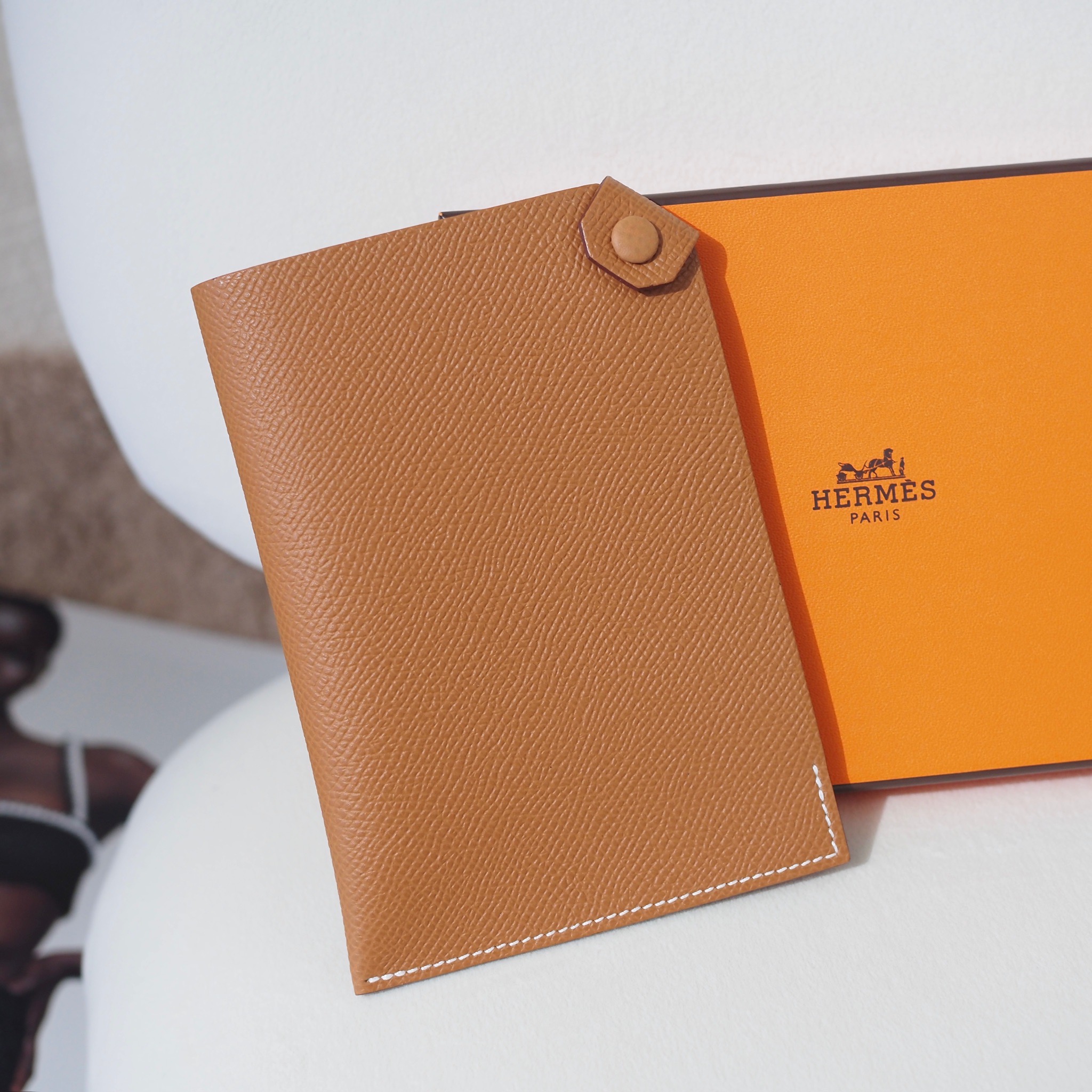 NEW! HERMES Tarmac PM Passport Holder Epsom สี Gold | Bag