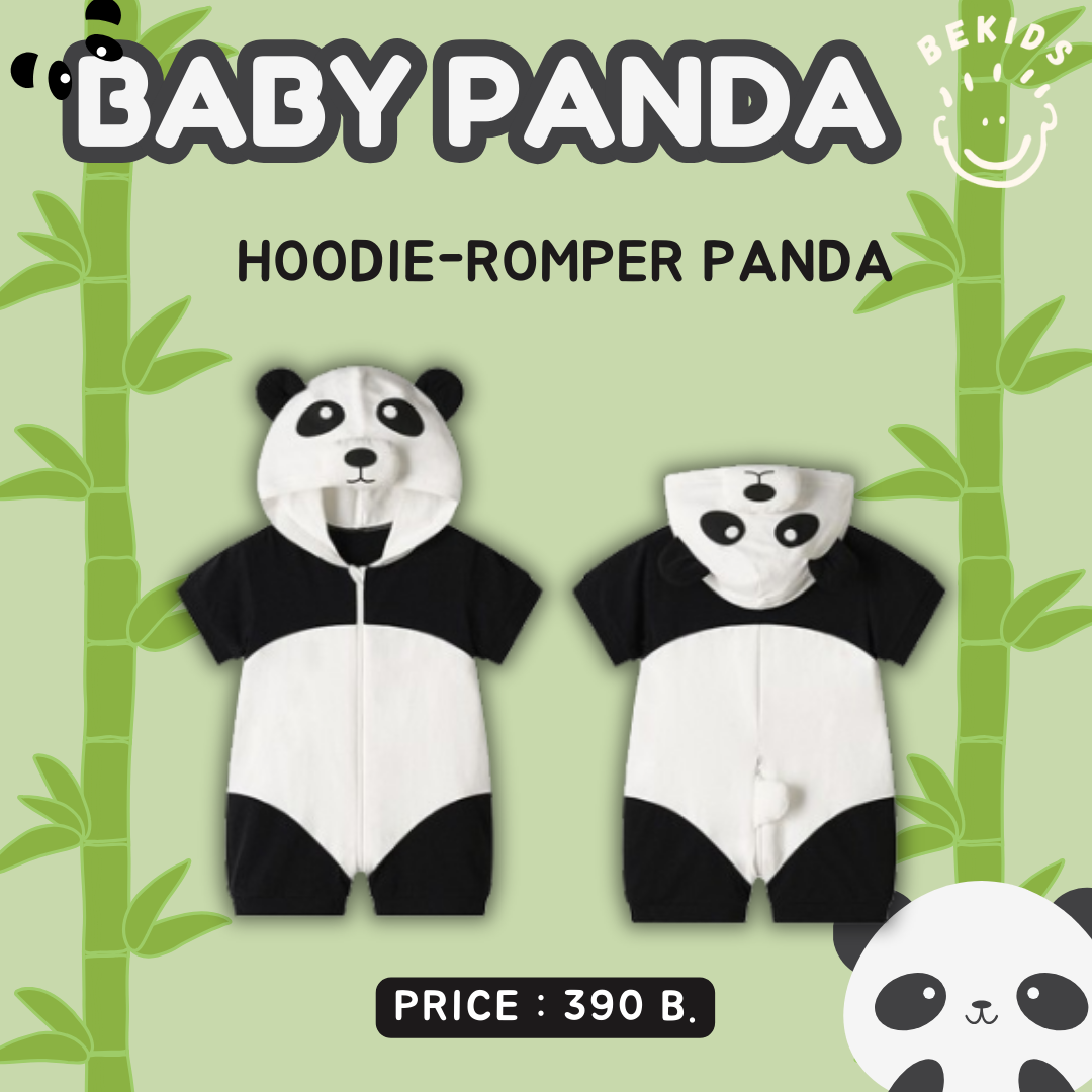Hoodie-Romper Panda