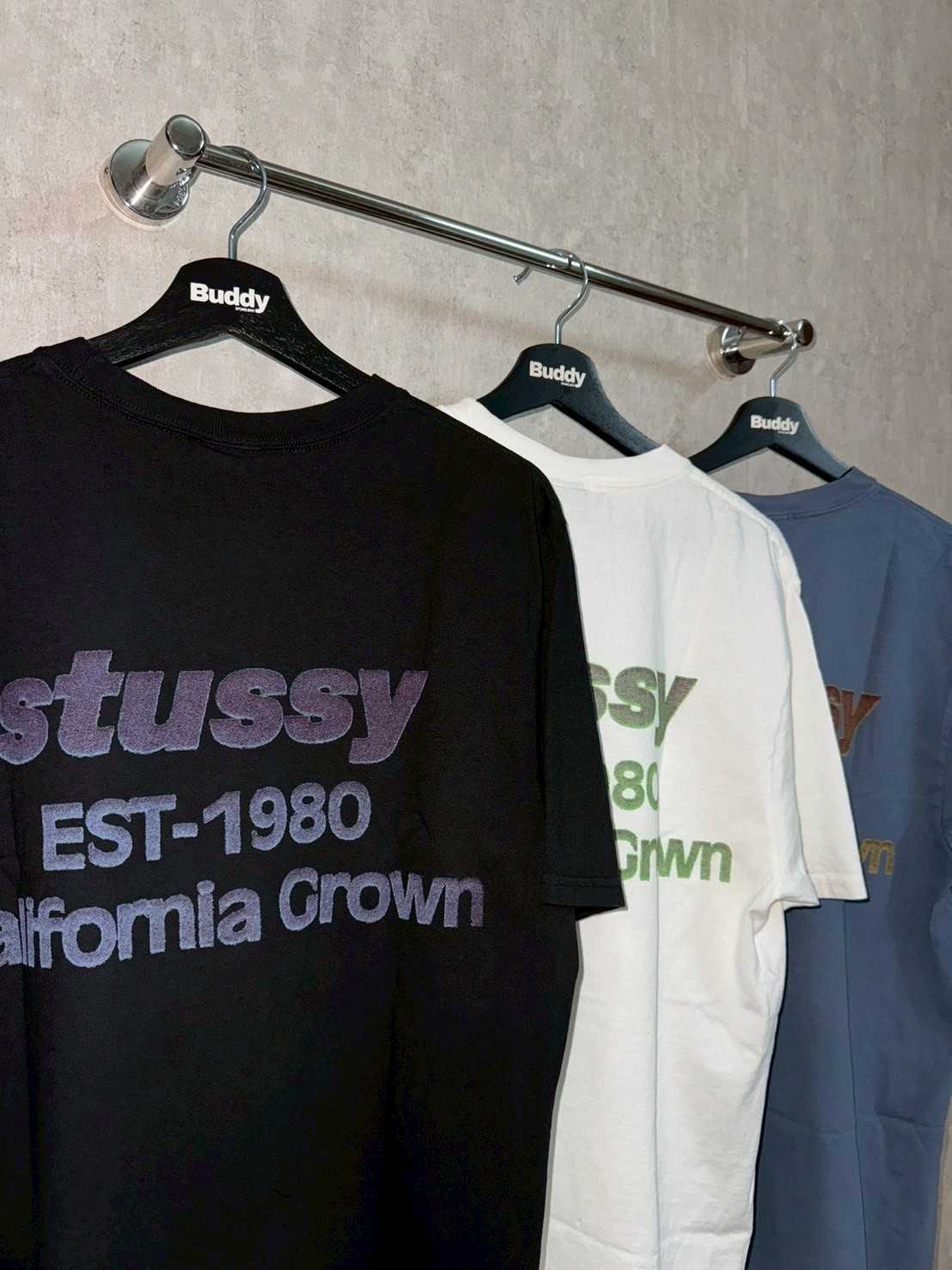 Stussy CALIFORNIA GROWN TEE (PIGMENT DYED Black/PIGMENT DYED Natural/PIGMENT DYED Navy)