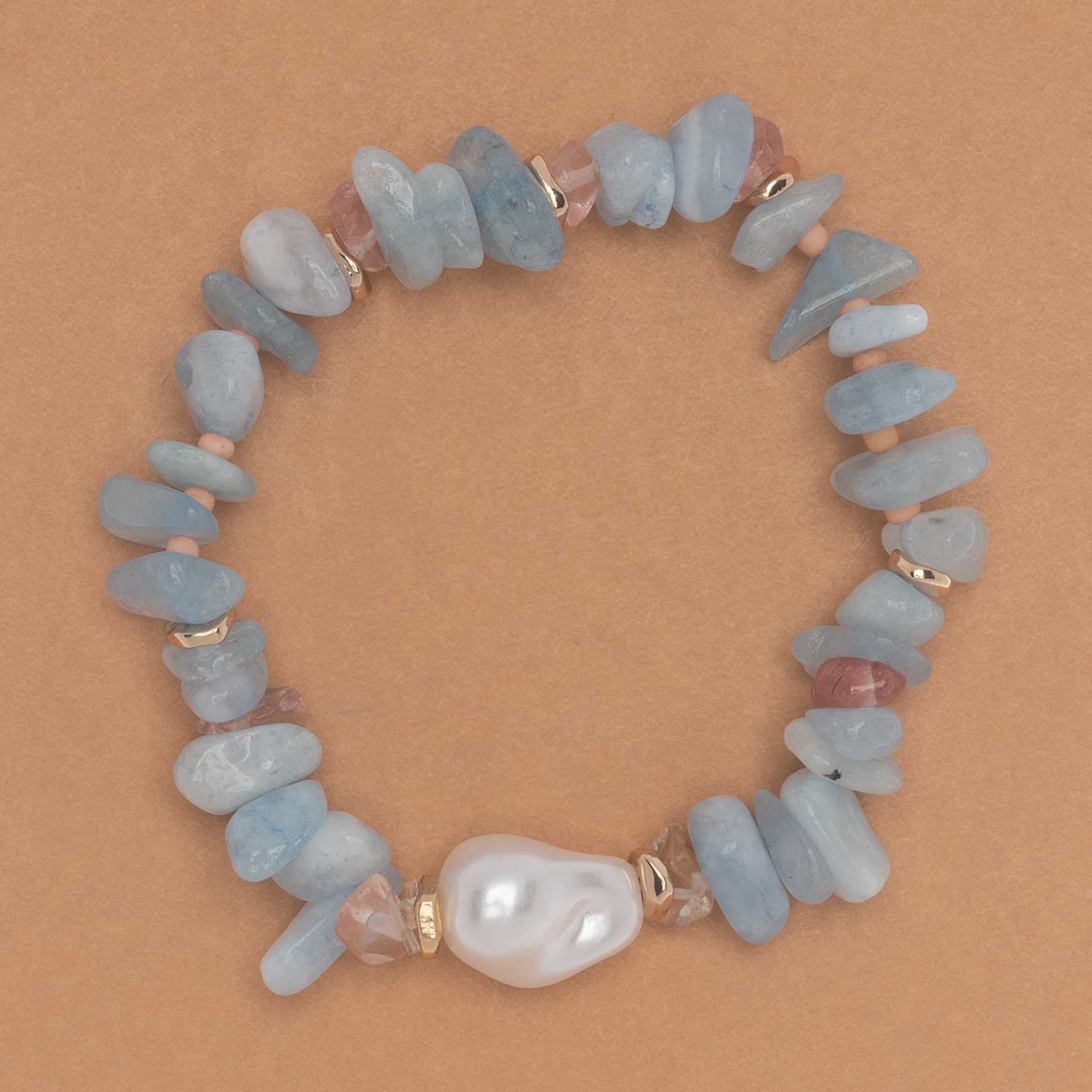 BLUE MIX STONE BRACELET
