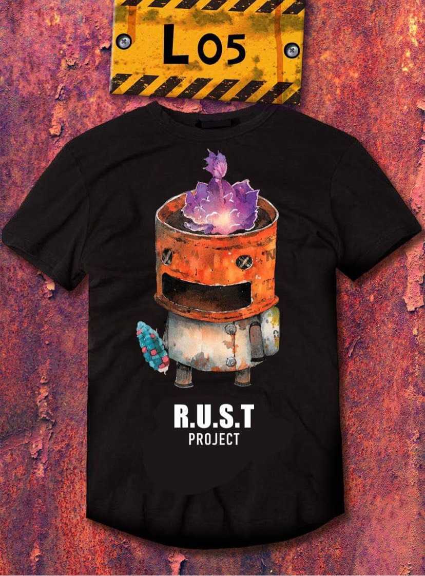 เสื้อลาย R.U.S.T 05 ⚫️ เสื้อสีดำ Collection 'สนิมเวิร์ลด์'
