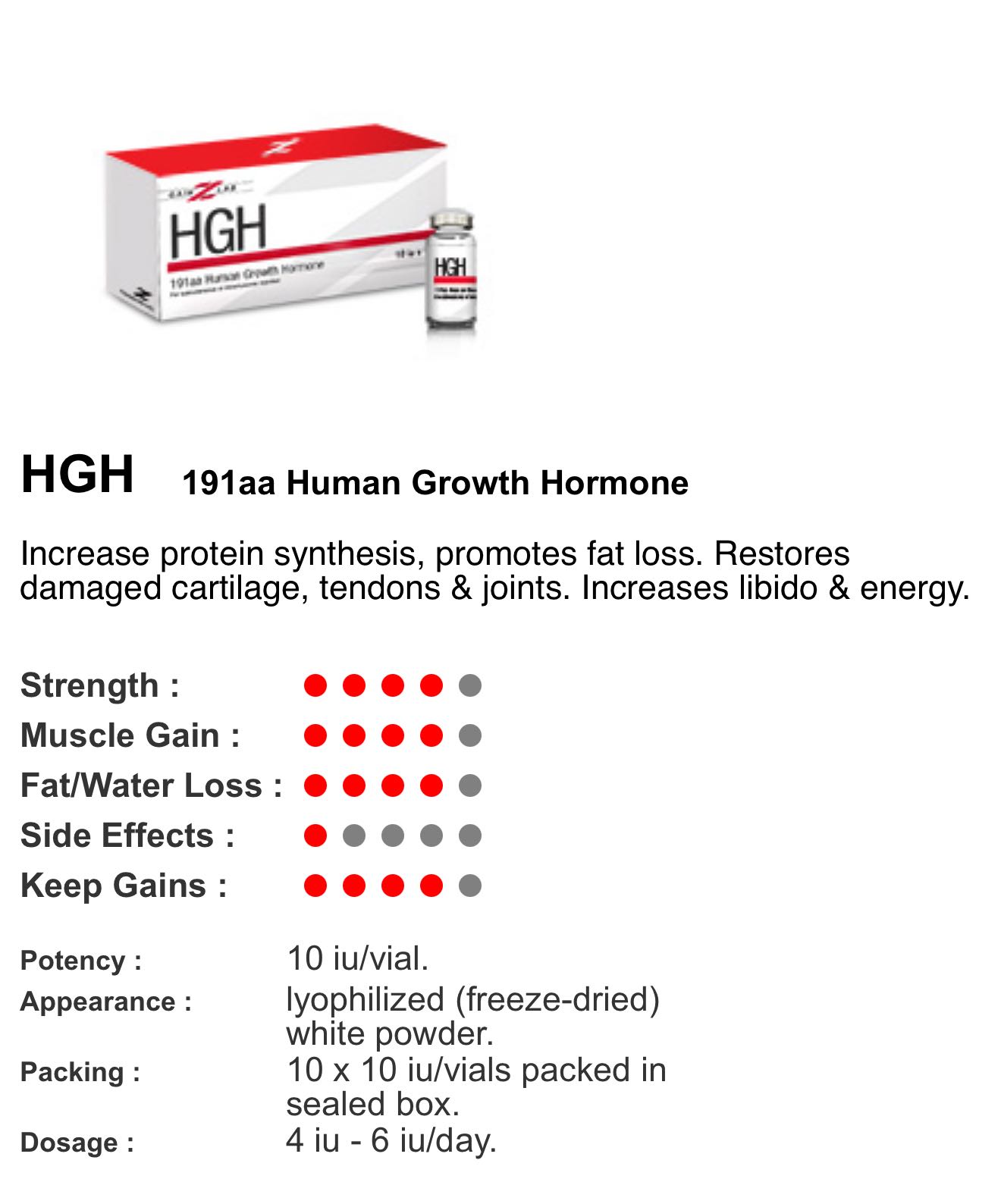 HGH 100 iu GainZ