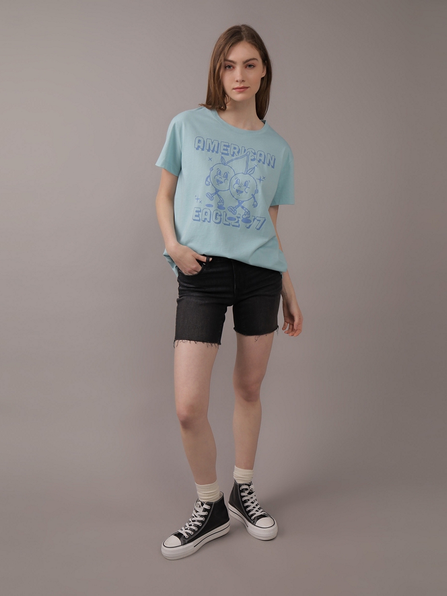 เสื้อ ผู้หญิง 9514 BRANDED BOYFRIEND TEE INTL ( 037-9514-409 )
