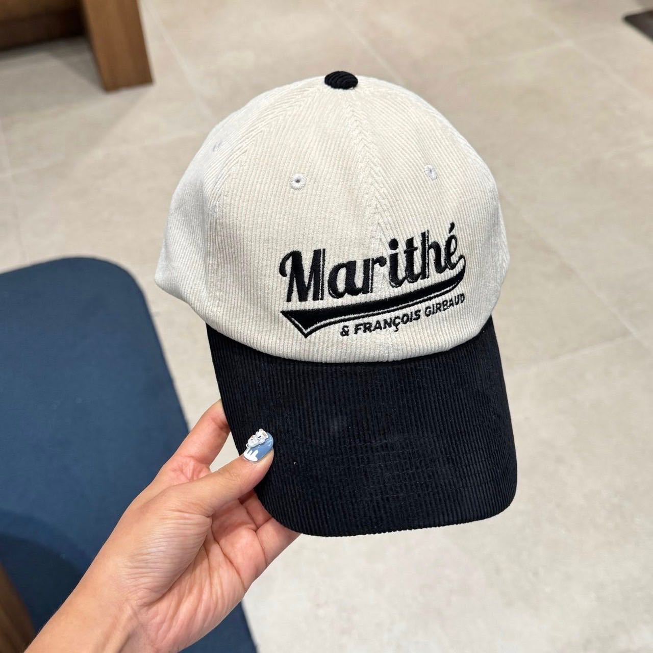 พร้อมส่ง แท้ MARITHE หมวกลูกฟูกรุ่น vintage baseball