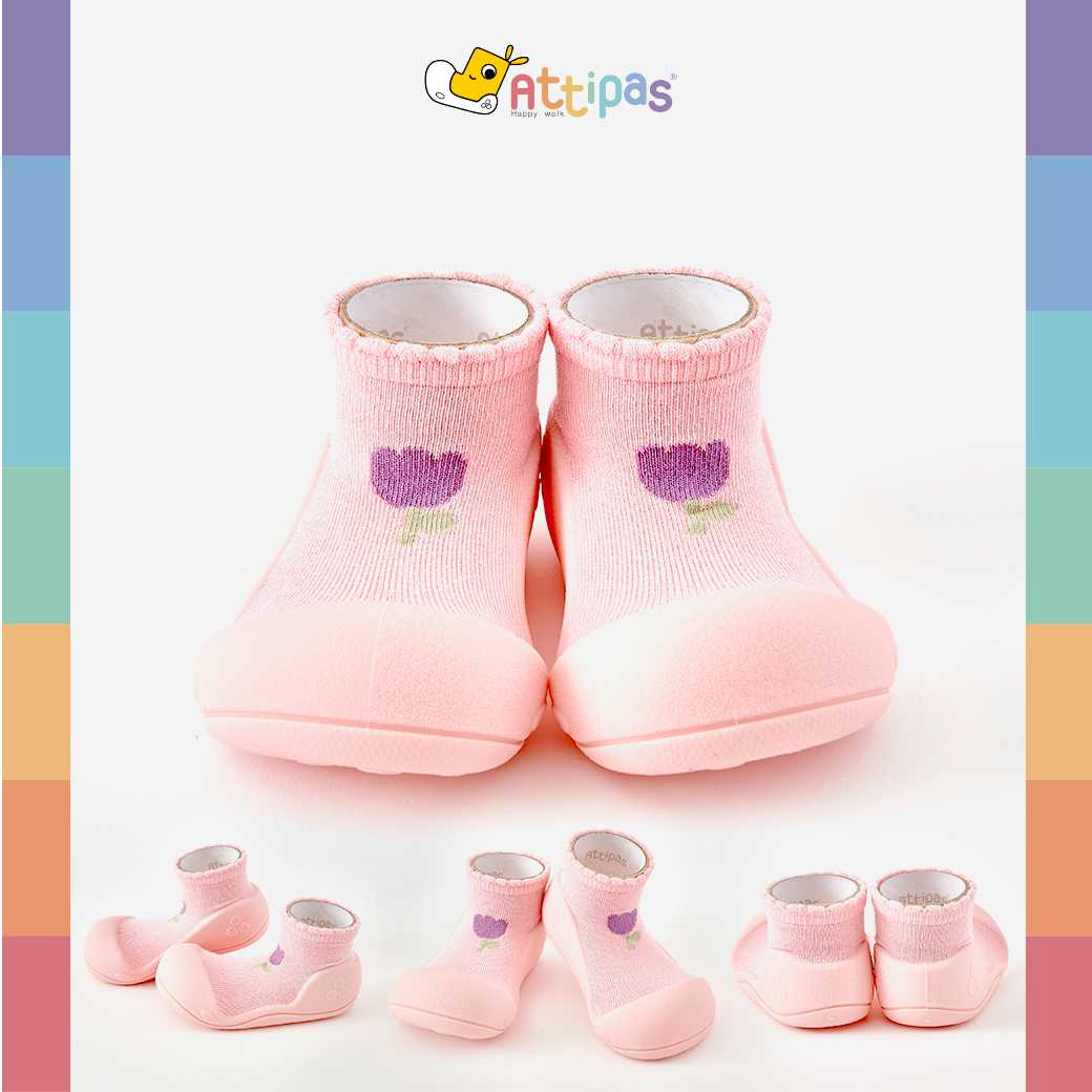 รองเท้าหัดเดิน Attipas - รุ่น Tulip [สี Pink ]