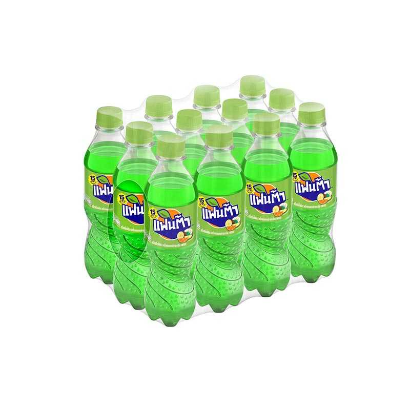แฟนต้า เครื่องดื่มน้ำอัดลมน้ำเขียว 450 มล.x12ขวด 8851959458181 (07)
