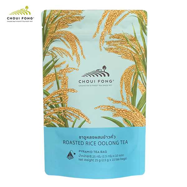 ชาอูหลงผสมข้าวคั่ว(ชนิดซอง) ขนาด 25 กรัม Roasted Rice Oolong Tea(Tea Bag) 25 g