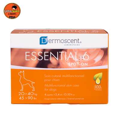 Dermoscent Essential 6 สุนัข 20-40 กก. ผลิตภัณฑ์หยอดหลังบำรุงขนสำหรับสุนัข