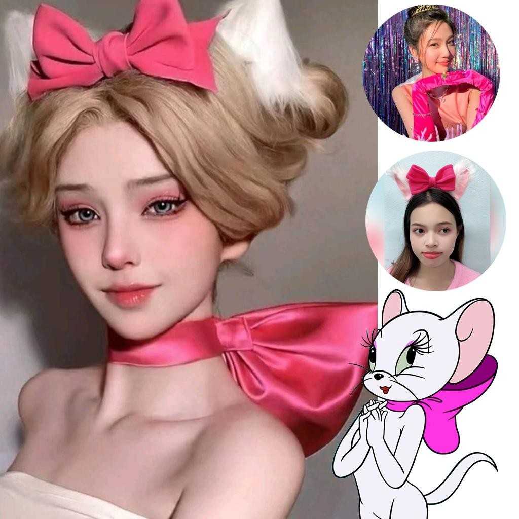 คาดผมหูแมว แนวการ์ตูน สีขนฟู สีสันสวยสด