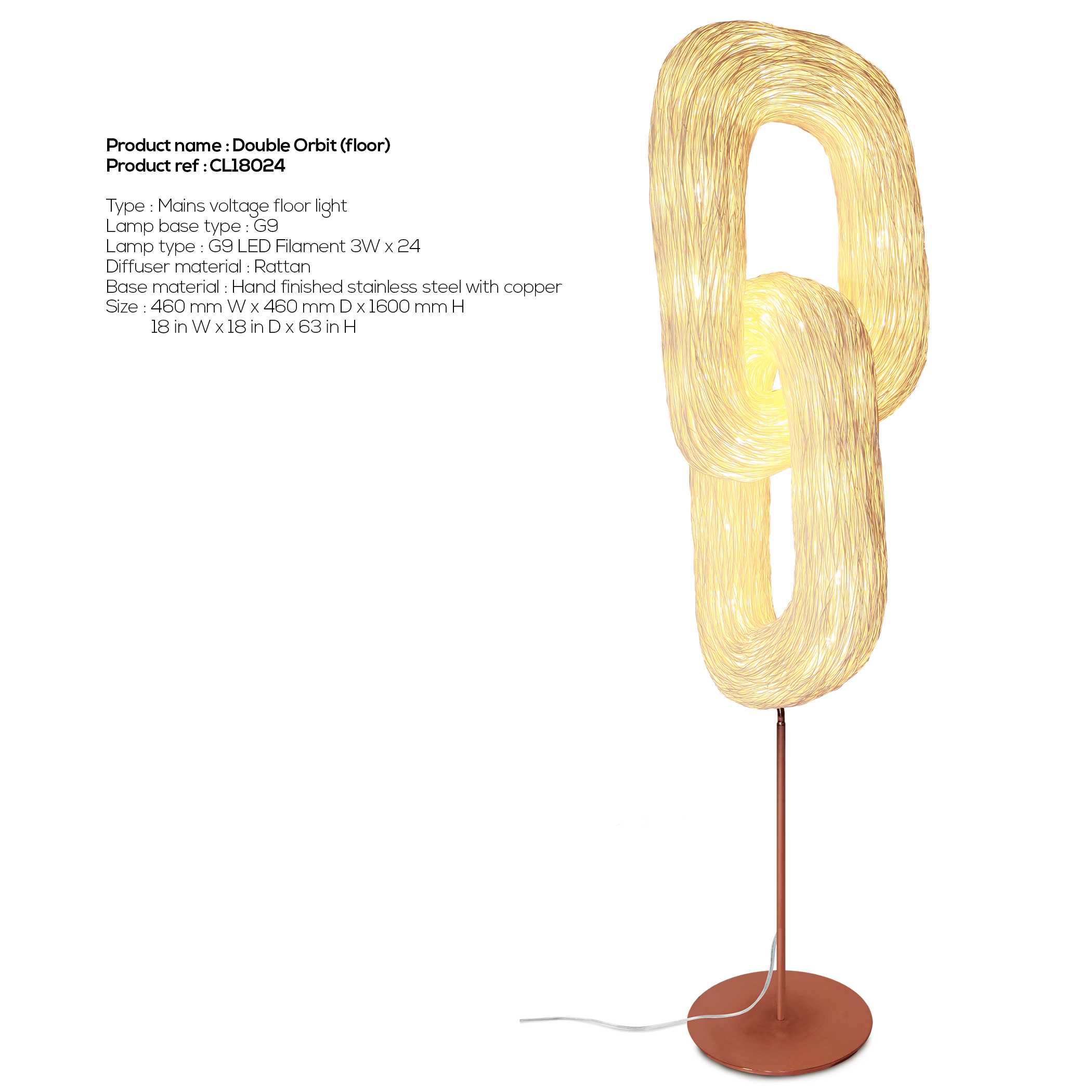Double Orbit (Floor light)