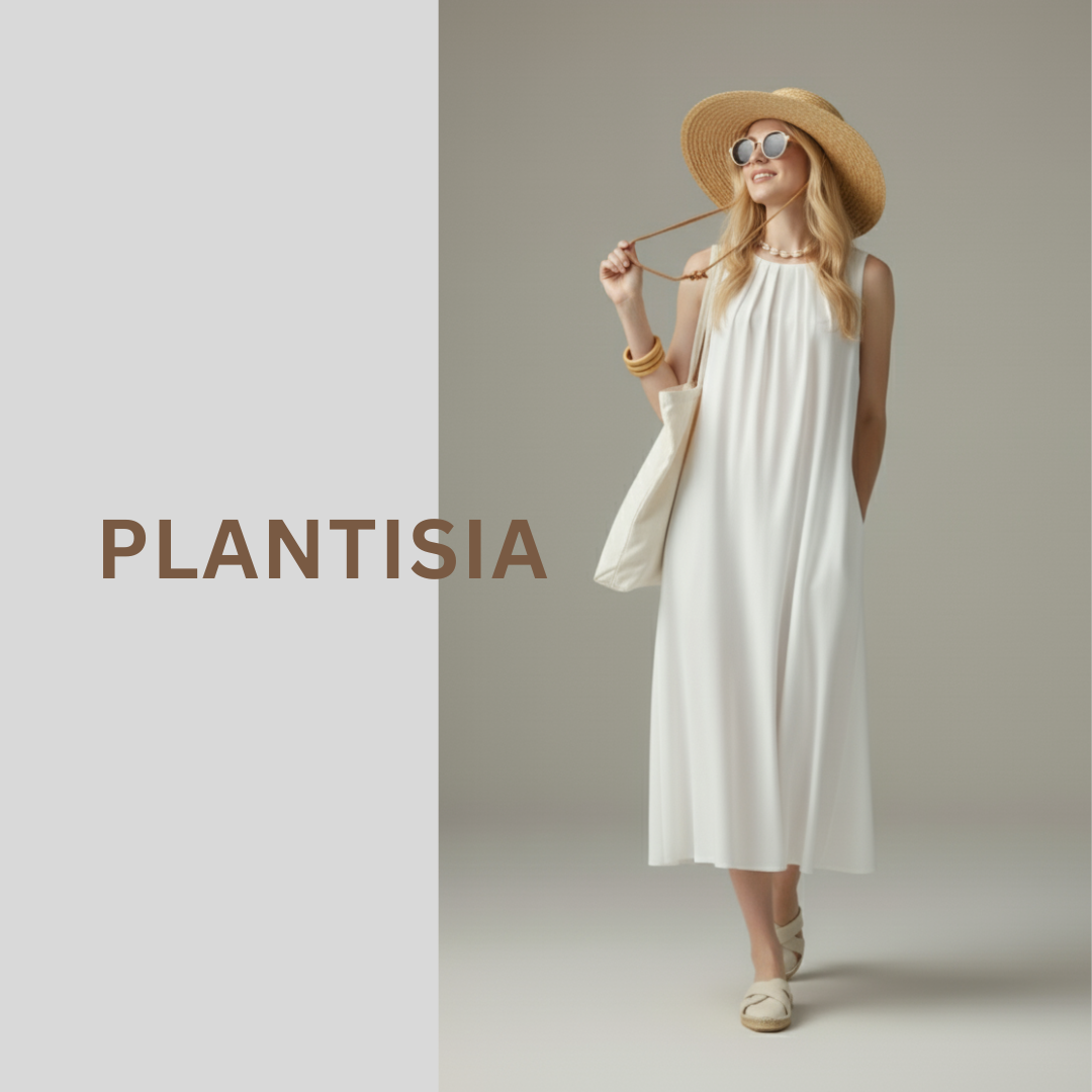 Plantisia Multi-Way Dress – Natural White เดรสสีขาว ปรับลุคได้หลายสไตล์