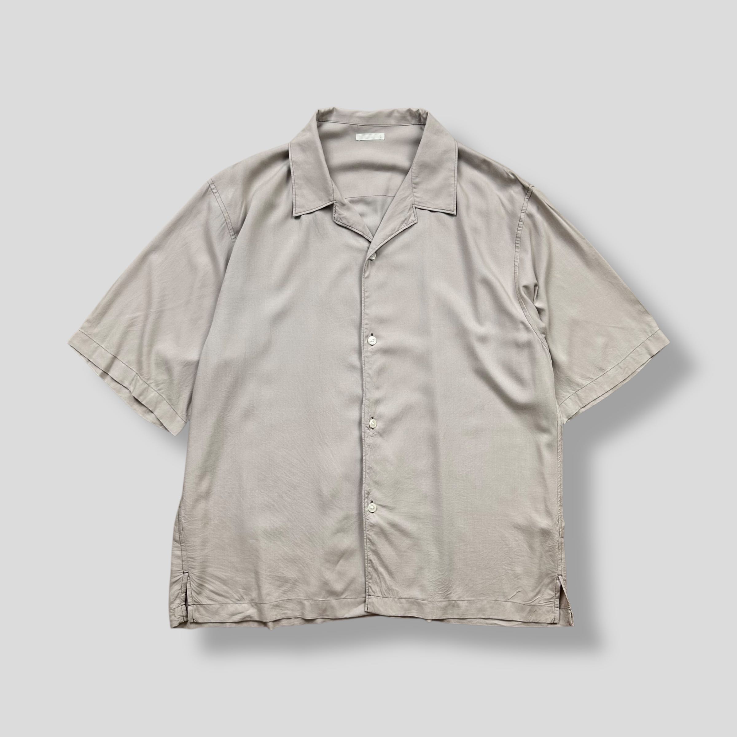 GU OPEN COLLAR SHORT SLEEVE POCKET SHIRT 