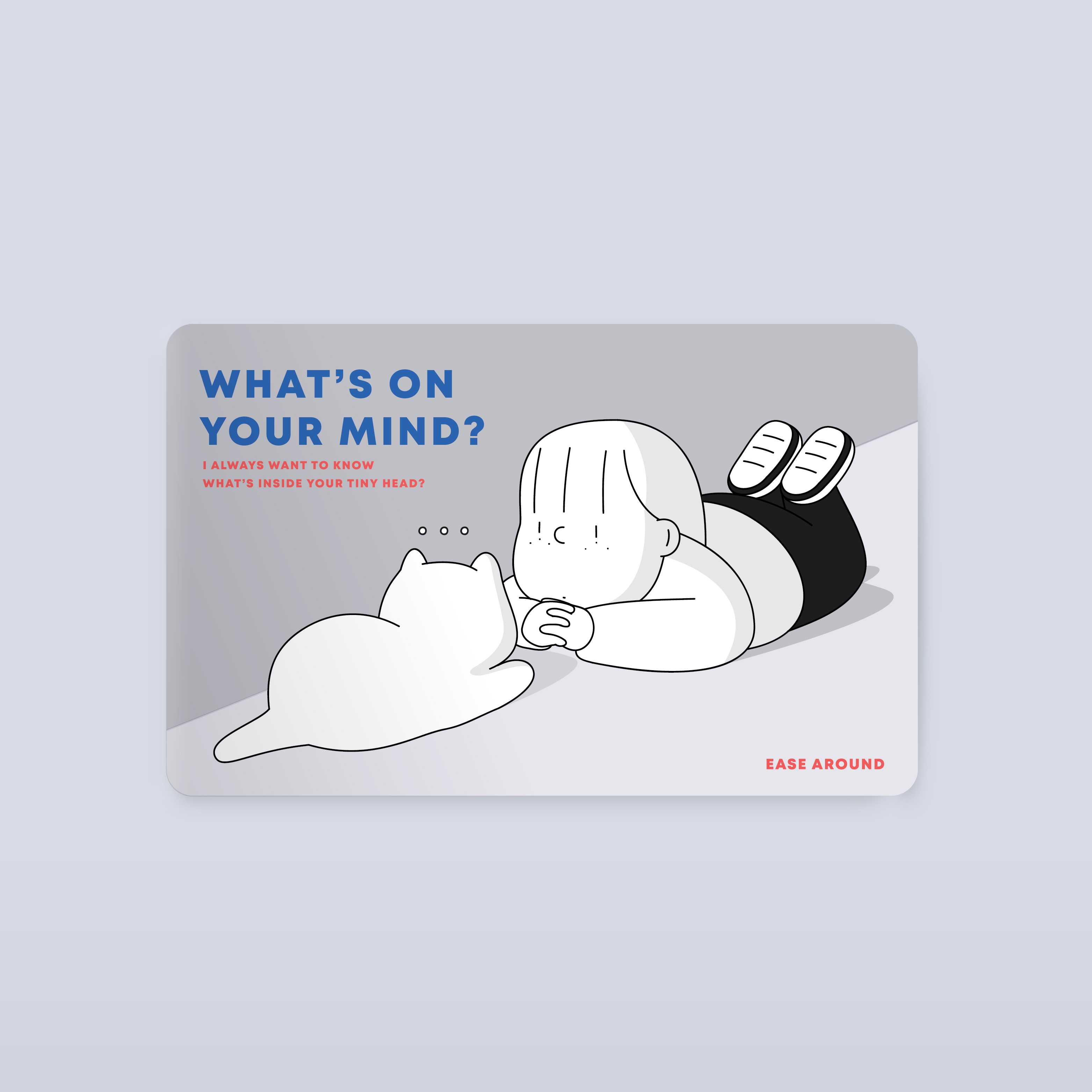CARD STICKER - WHAT'S ON YOUR MIND