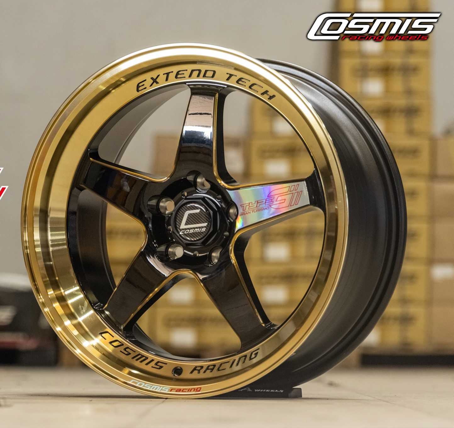 แม็กซ์ TYPE-GV.2(YA9994) 18X9.0 5X114.3 ET35 CB.73.1 B32TG-WTG+PLATE
