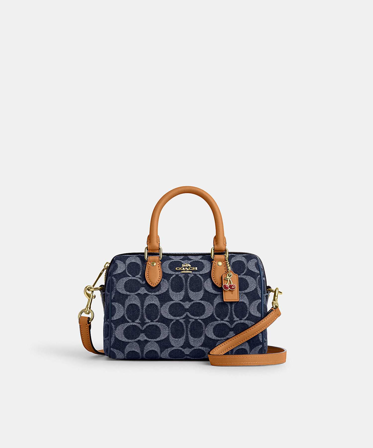 COACH MINI ROWAN CROSSBODY BAG IN SIGNATURE DENIM CY742 IMXIA