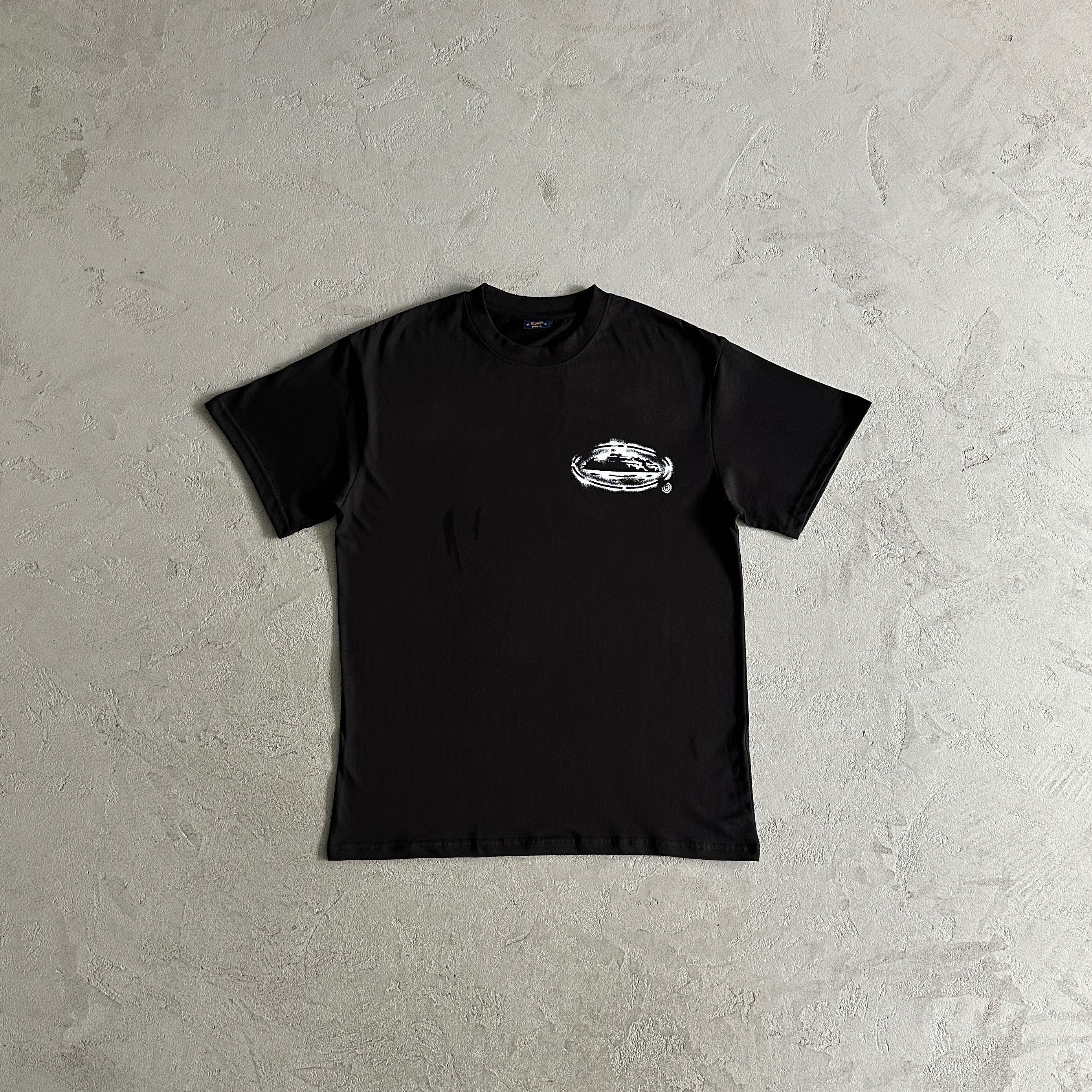 Corteiz Island Stencil Tee Black 