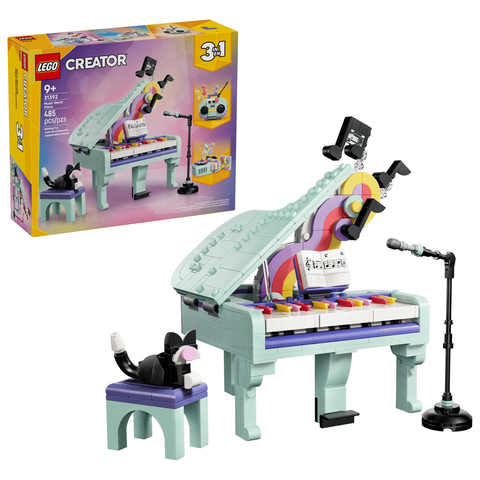 LEGO 31392 Music Decor Piano with Cat(สินค้าซื้อแล้วไม่รับเปลี่ยนคืน)
